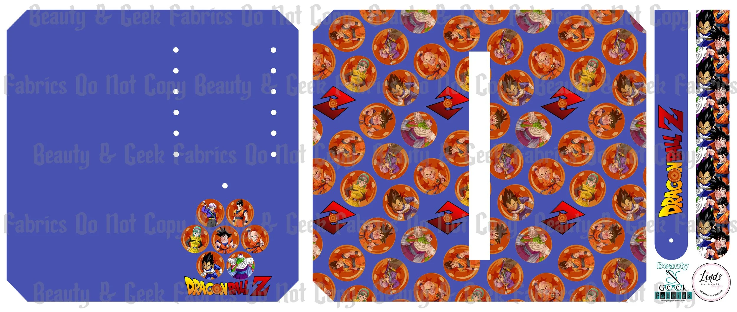 DBZ Purse Pal (8 options) - Cut N Sew - Past Print Preorder