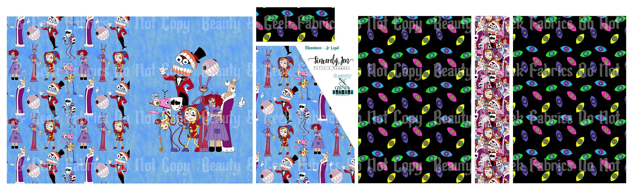 Digital Circus Moondance - Cut N Sew - Past Print Preorder