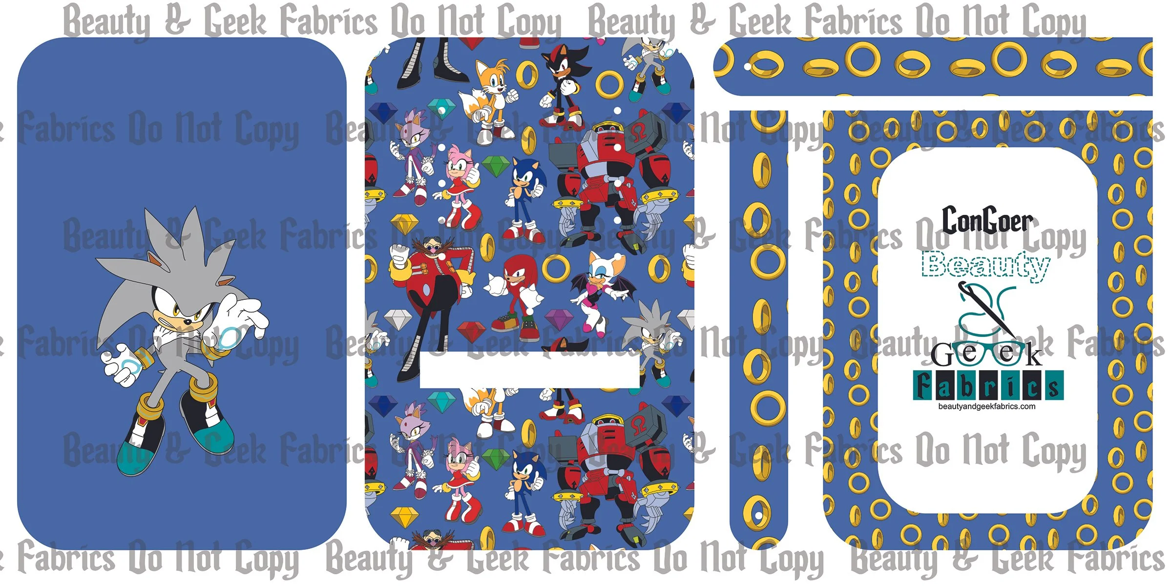 Blue Hedgehog Con Goer (10 options) - Cut N Sew - Past Print Preorder