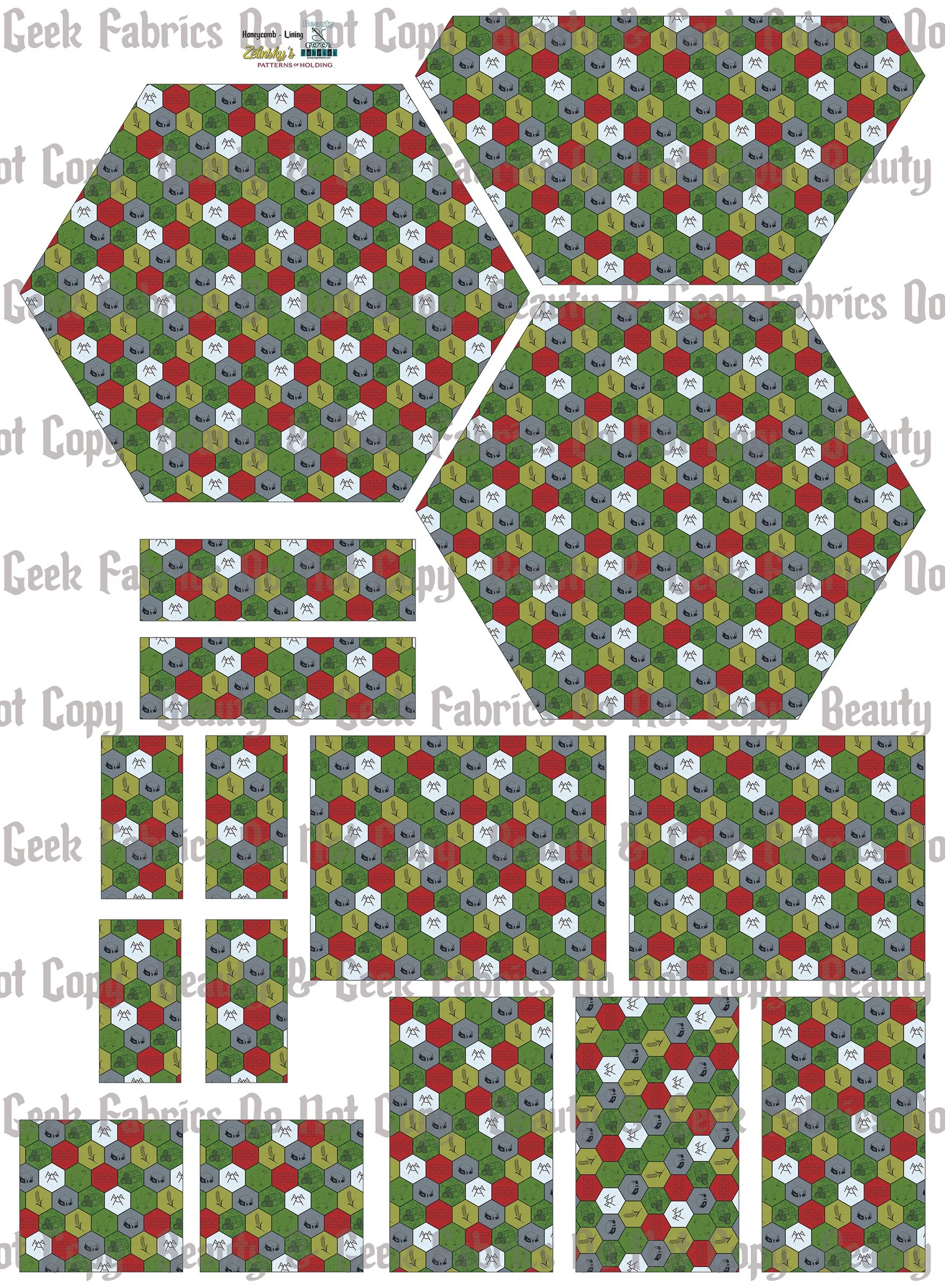 Settle This Honeycomb Lining Only - Cut N Sew - Past Print Preorder