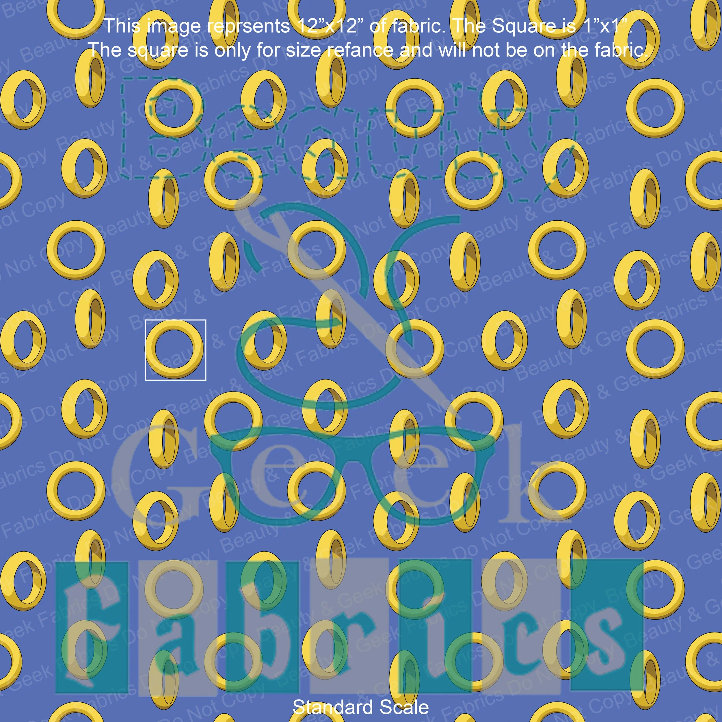 Blue Hedgehog Rings Coord Past Print Preorder
