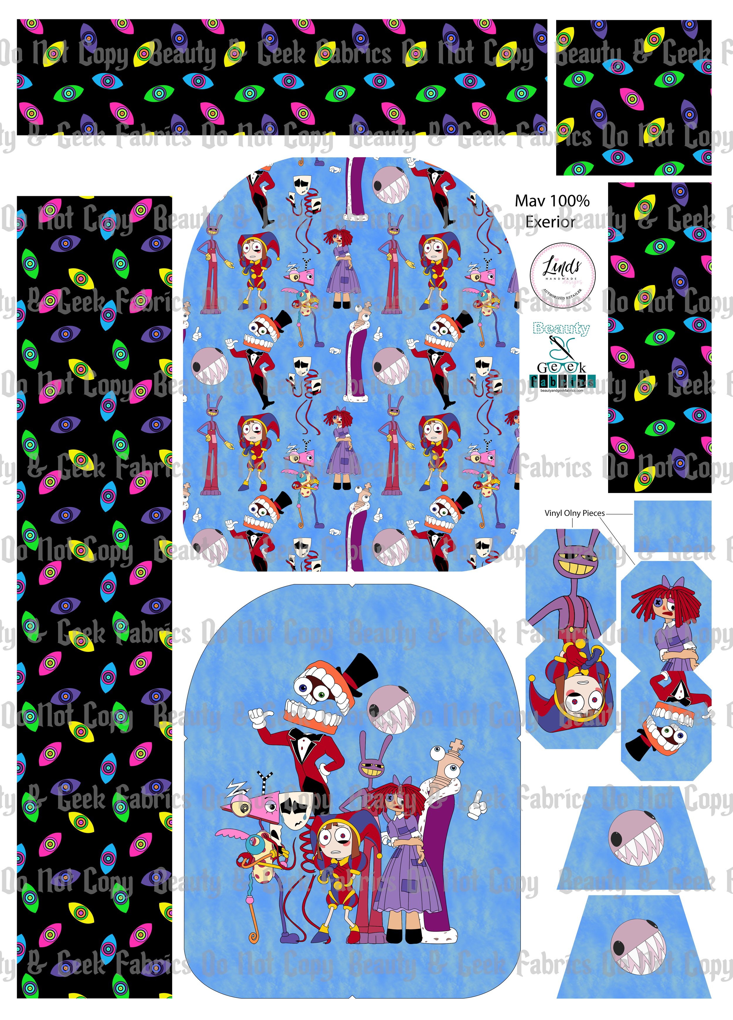 Digital Circus Mav Pack Exterior Only - Cut N Sew - Preorder
