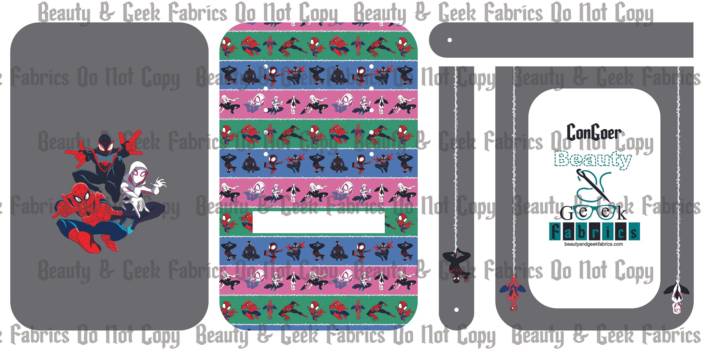 Spider Con Goer (4 options) - Cut N Sew - Past Print Preorder