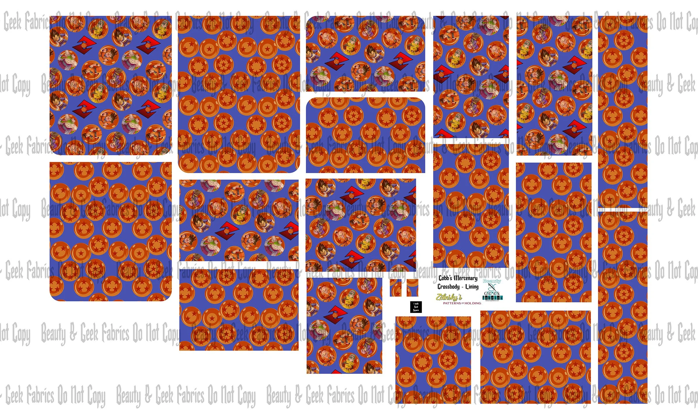 DBZ Cobb's Lining Only - Cut N Sew - Past Print Preorder