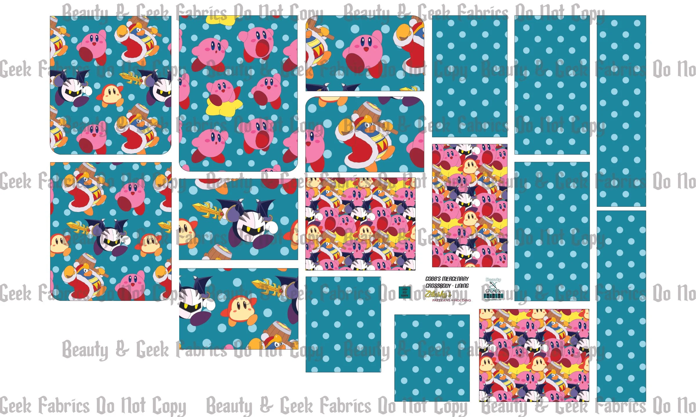 Lil' Pink Hero Cobb's Lining Only - Cut N Sew - Past Print Preorder