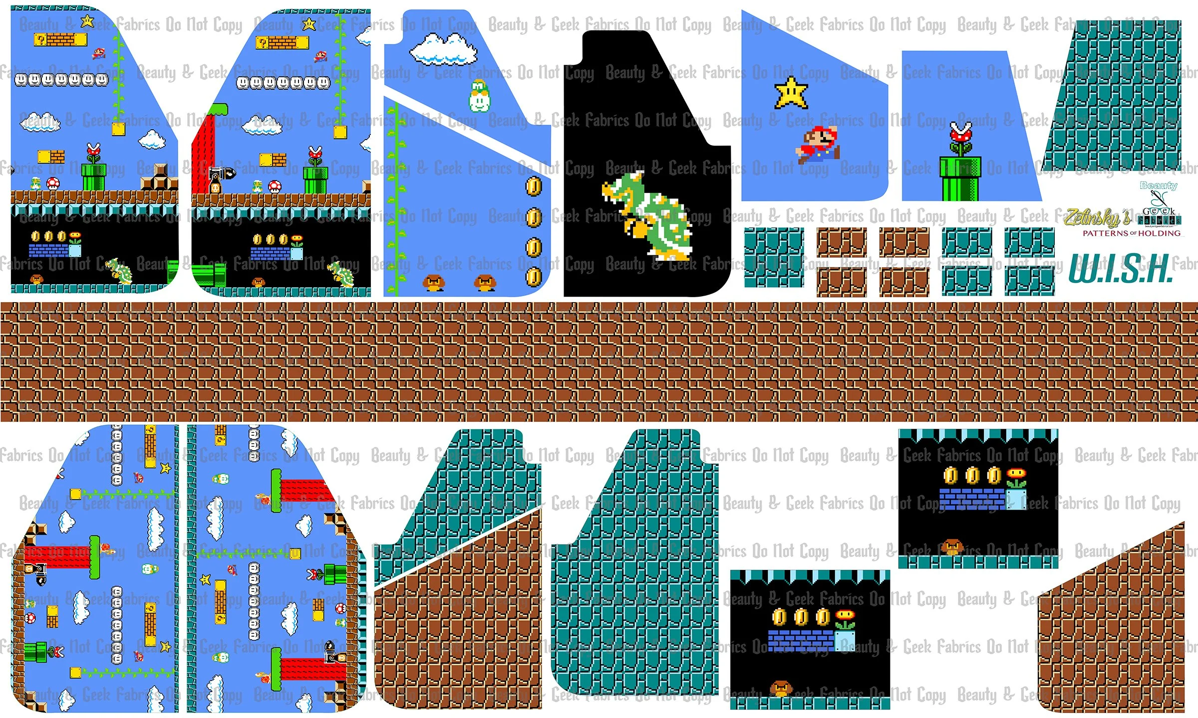 Super Bros W.I.S.H. - Cut N Sew - Past Print Preorder