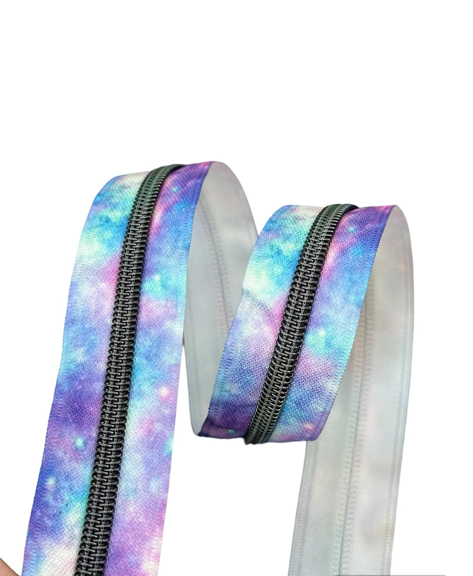 Pastel Galaxy Zipper Tape - #5 Nylon Coil Teeth