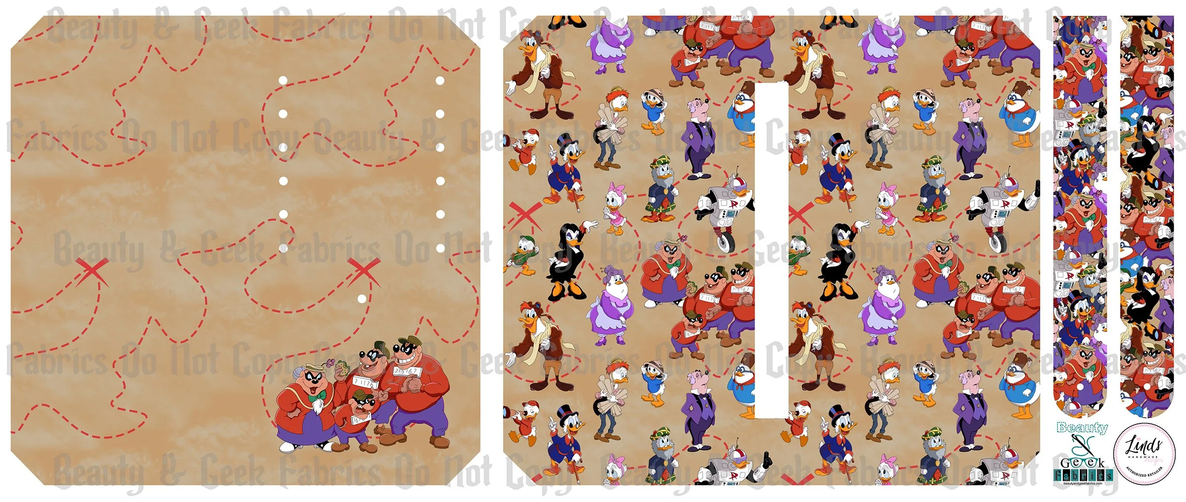 Tresure Ducks Purse Pal (6 options) - Cut N Sew - Past Print Preorder