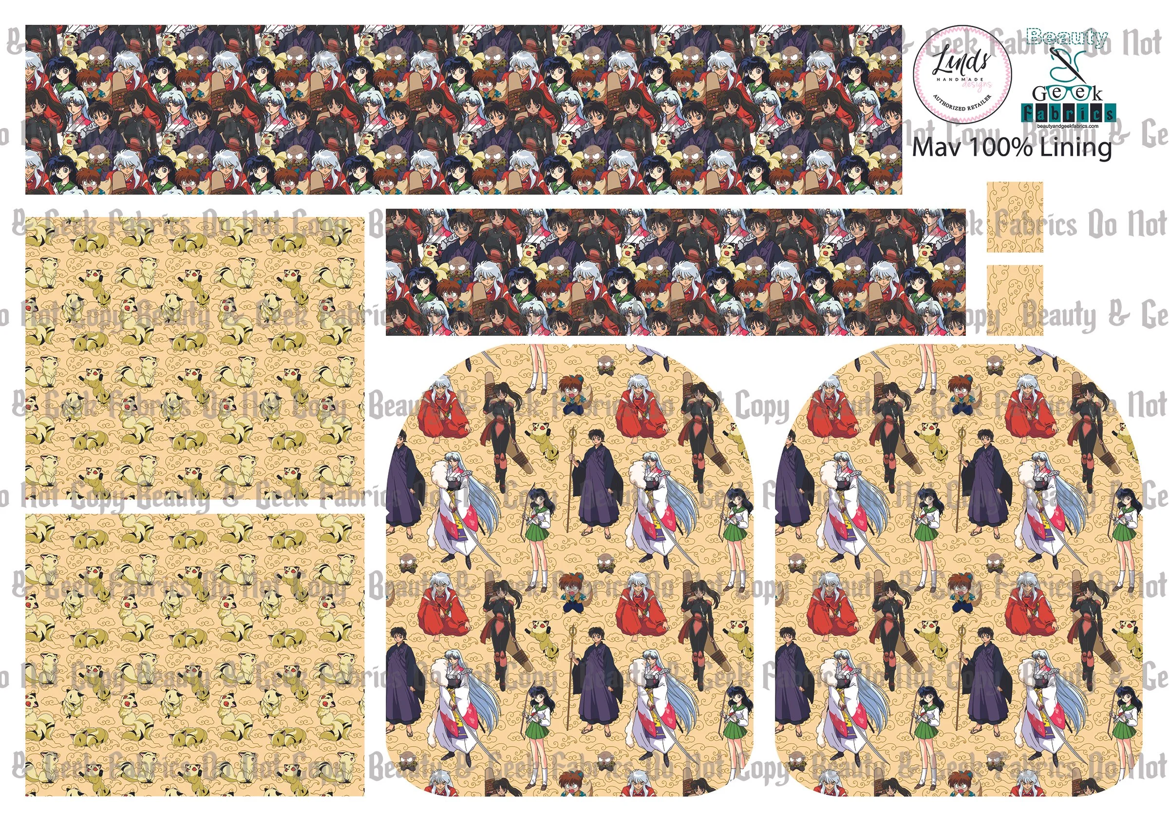Dogboy Mav Pack Lining Only - Cut N Sew - Past Print Preorder