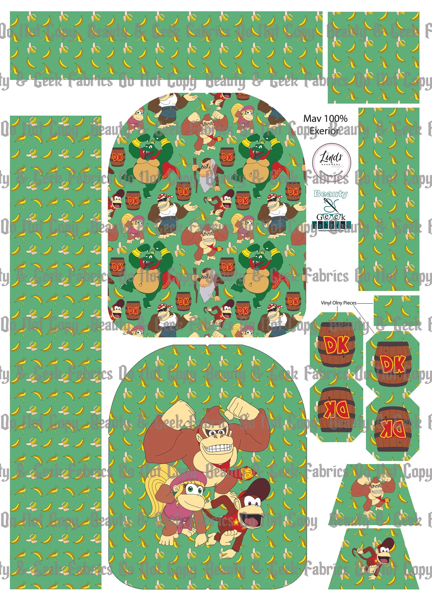DK (2 options) Mav Pack Exterior Only - Cut N Sew - Past Print Preorder