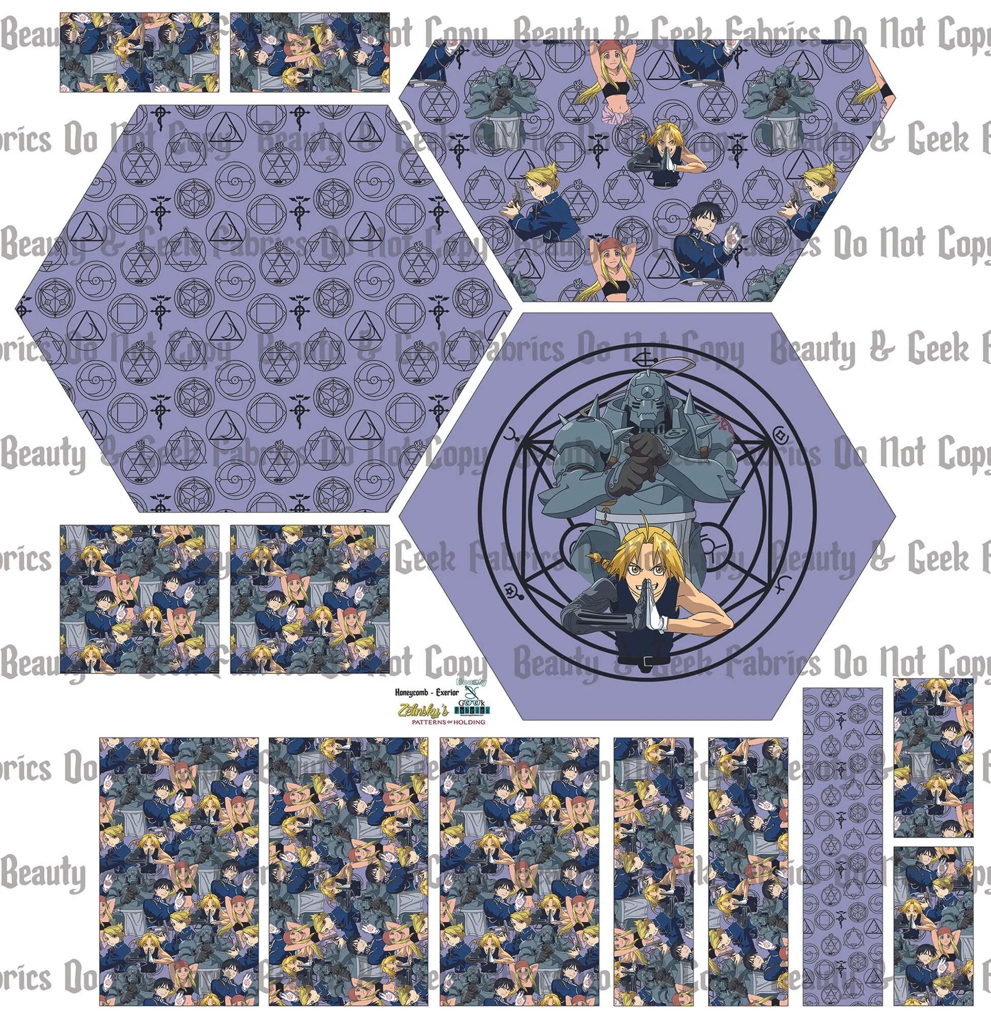 FMA Honeycomb Exterior Only - Cut N Sew - Past Print Preorder