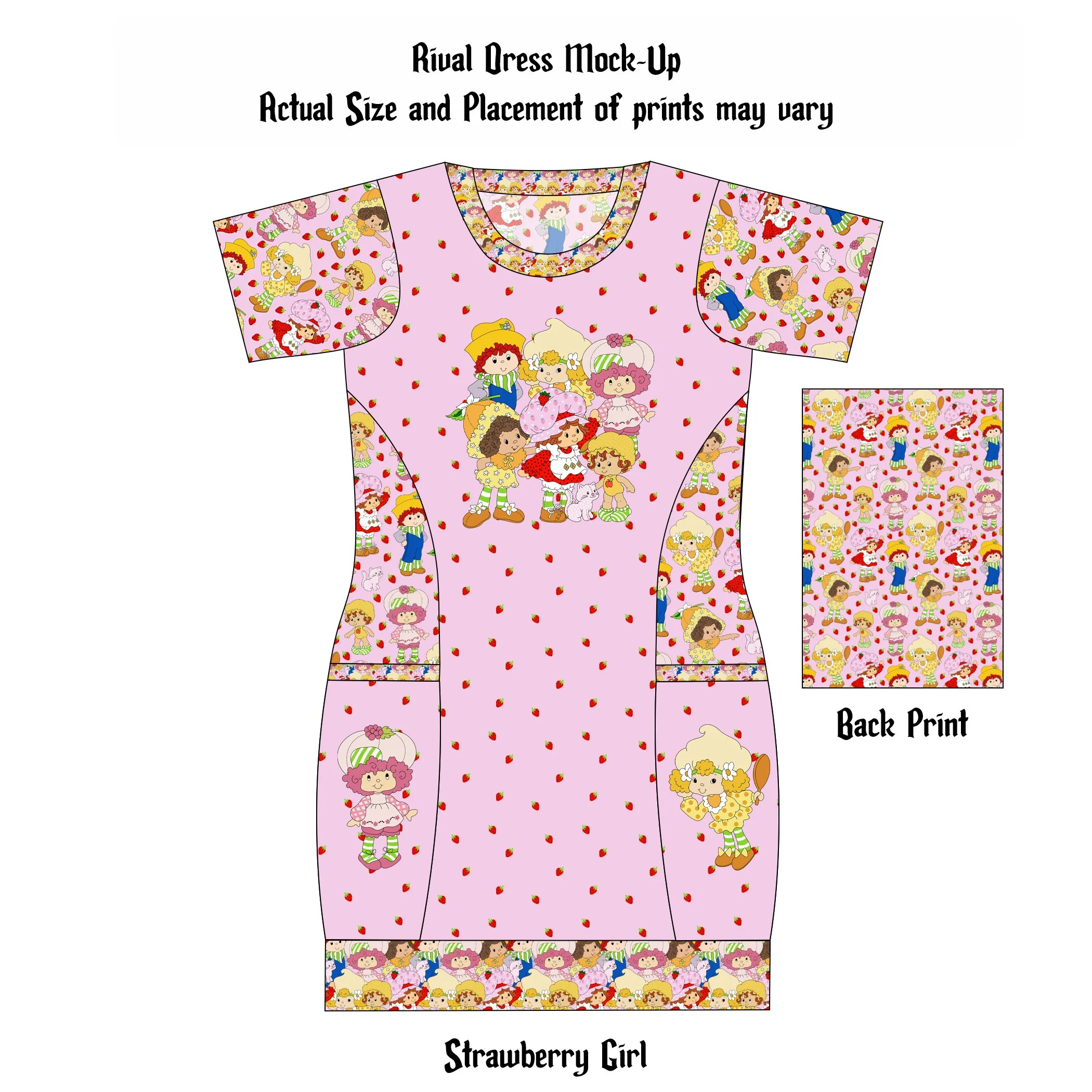 Made to Order Rival Dress - 80's Strawberry Girl