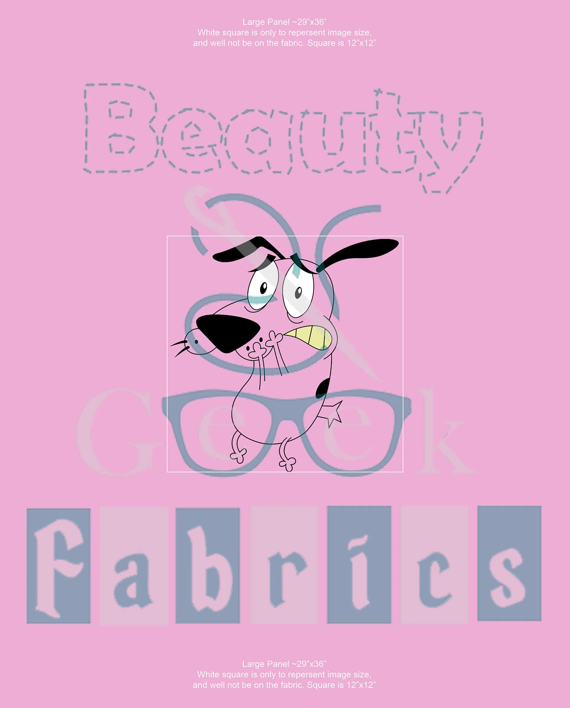 Courage Scared Panel - Pink - Large.jpg