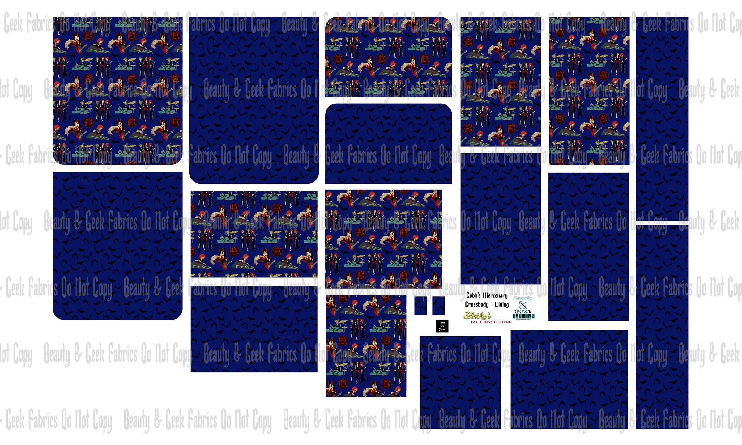 HEX Cobb's Lining Only - Cut N Sew - Past Print Preorder
