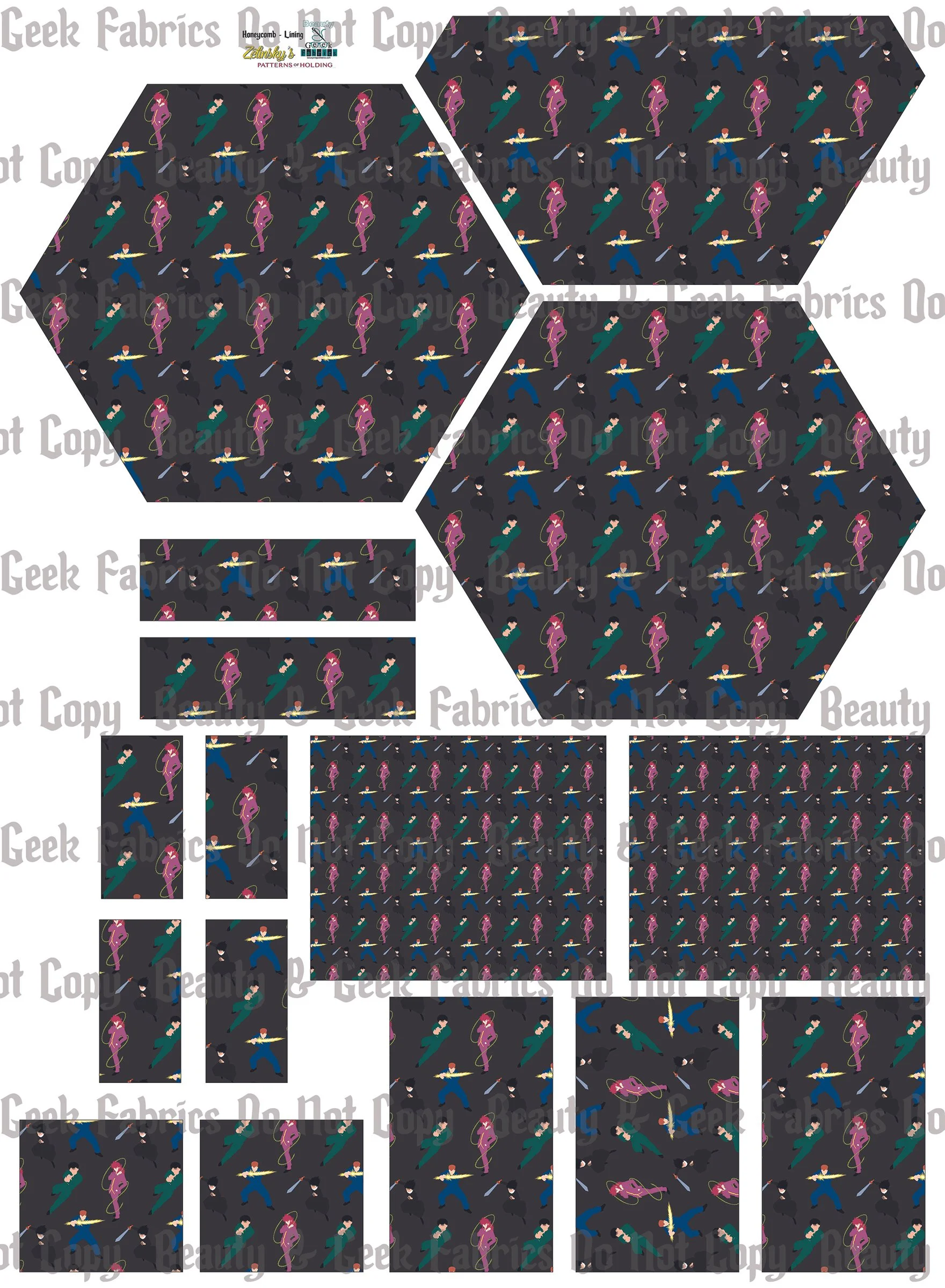 YuYu Honeycomb Lining Only - Cut N Sew - Past Print Preorder