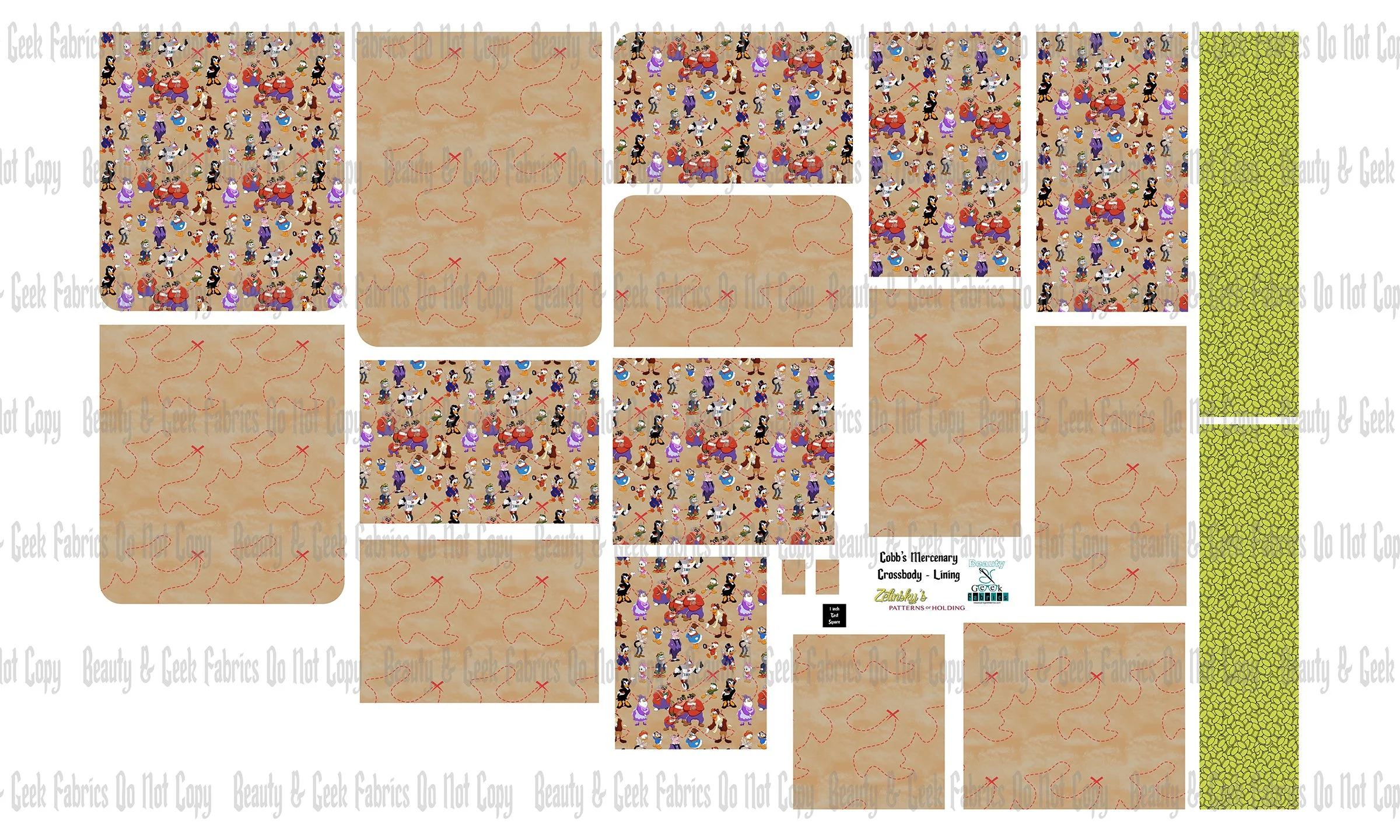 Treasure Ducks Cobb's Lining Only - Cut N Sew - Past Print Preorder