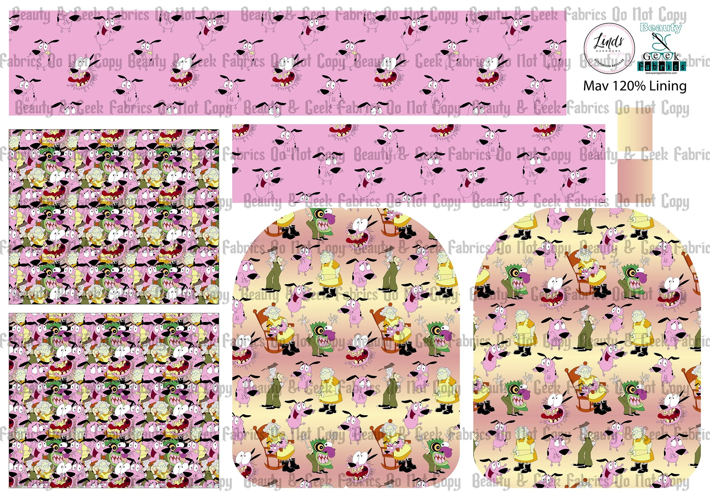 Scaredy Dog Mav Pack Lining Only - Cut N Sew - Preorder