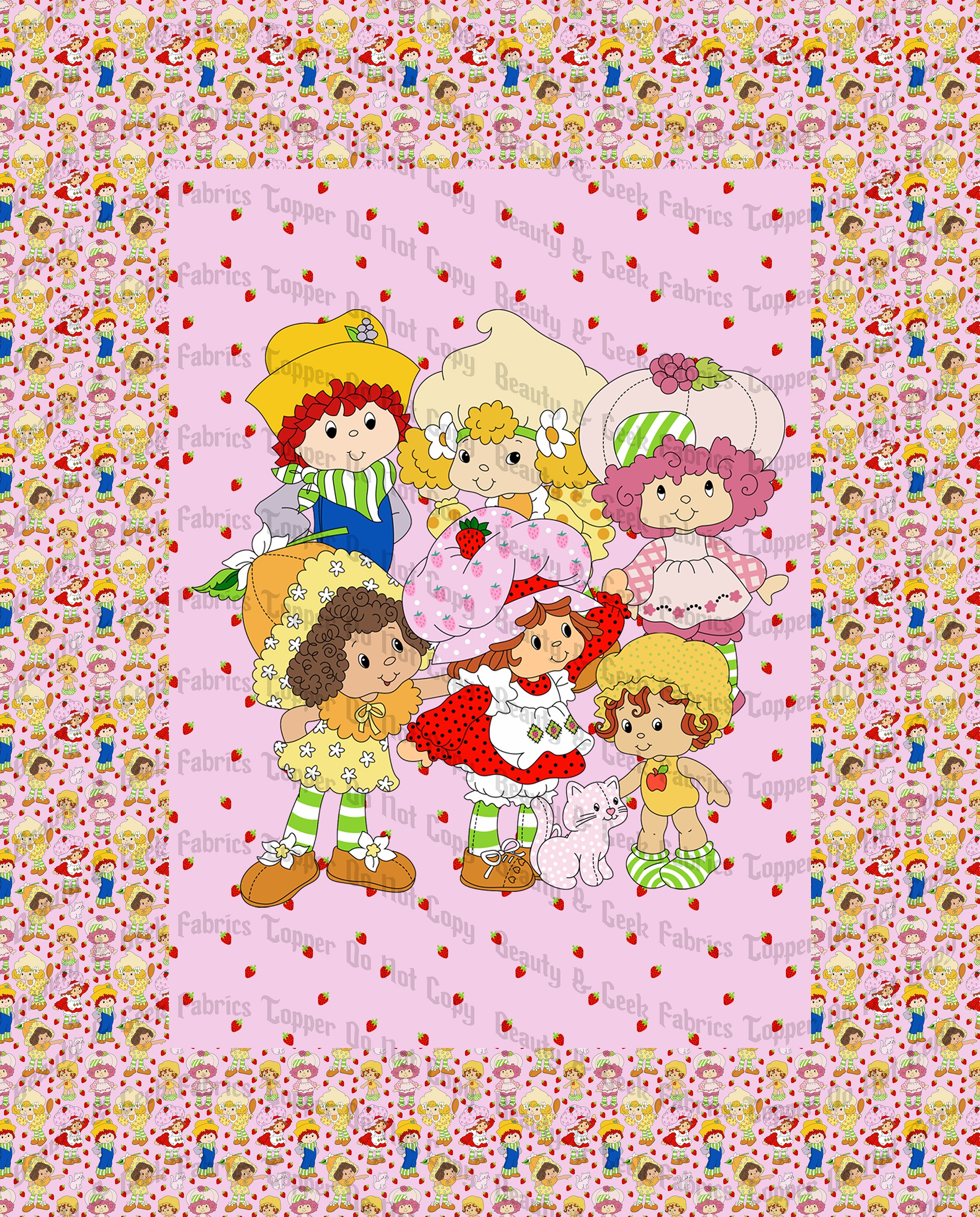 Strawberry Girl Topper Past Print Preorder