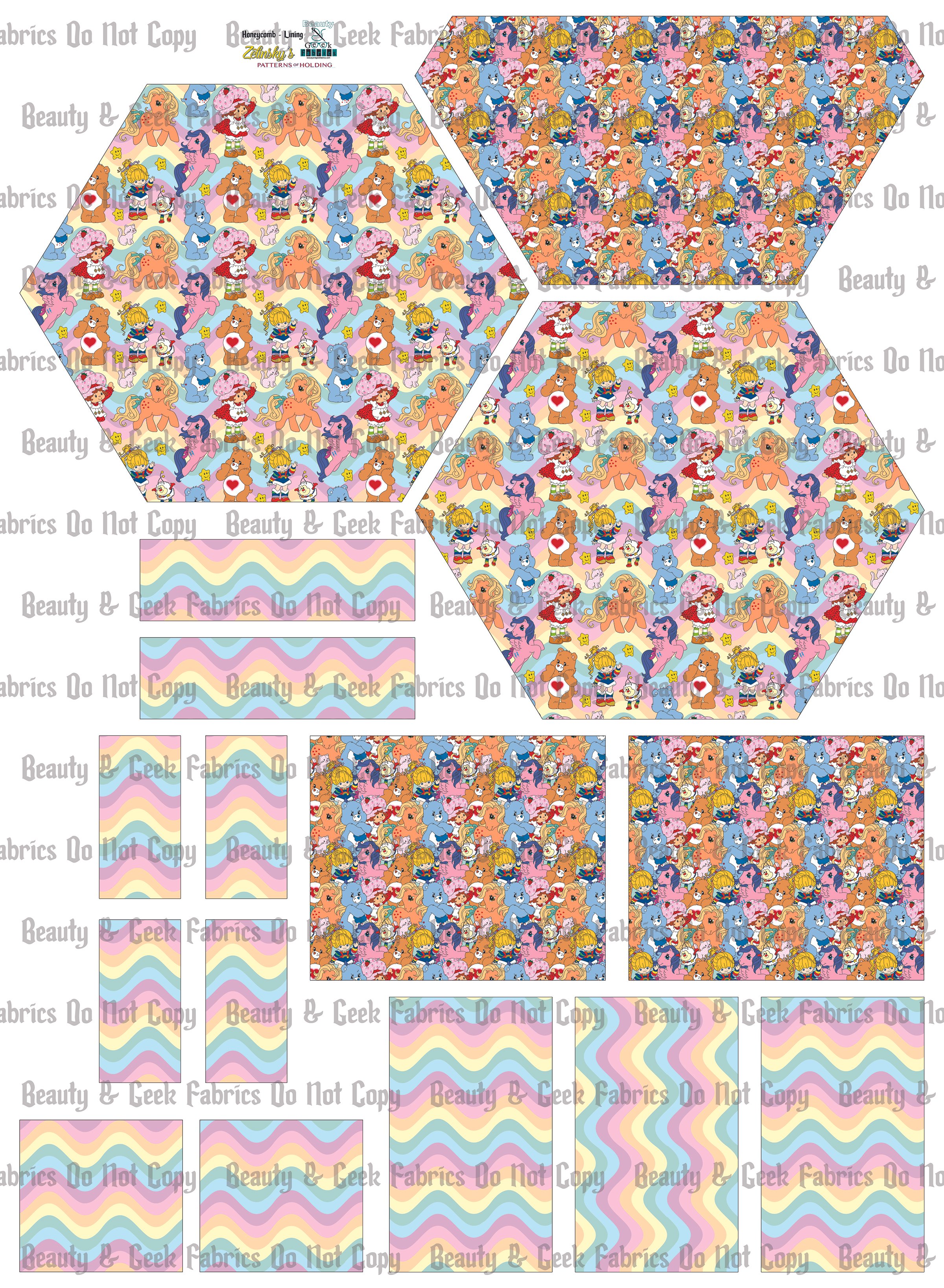 80's Honeycomb Lining Only - Cut N Sew - Past Print Preorder