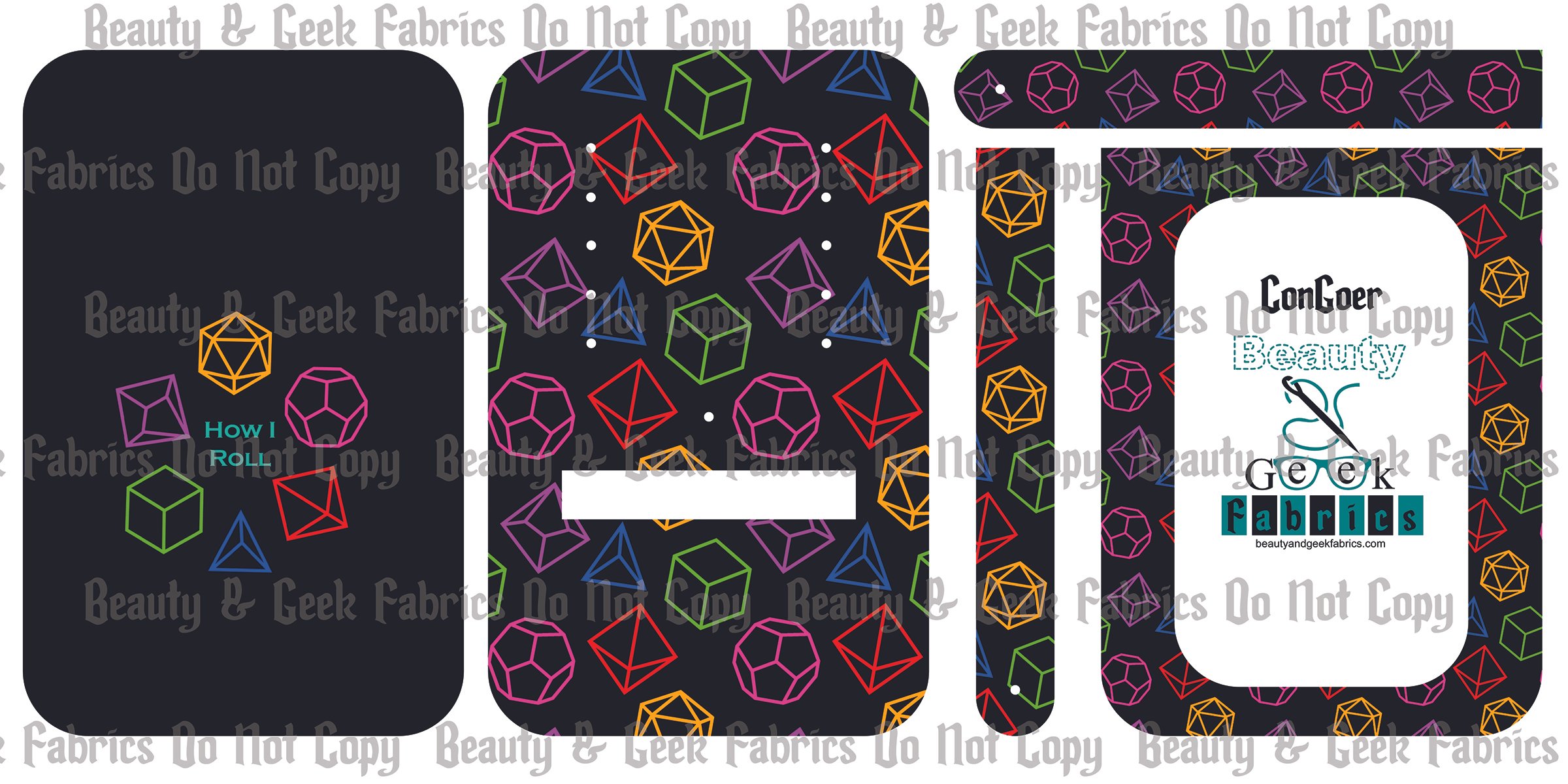 Neon Dice Con Goer - Cut N Sew - Past Print Preorder