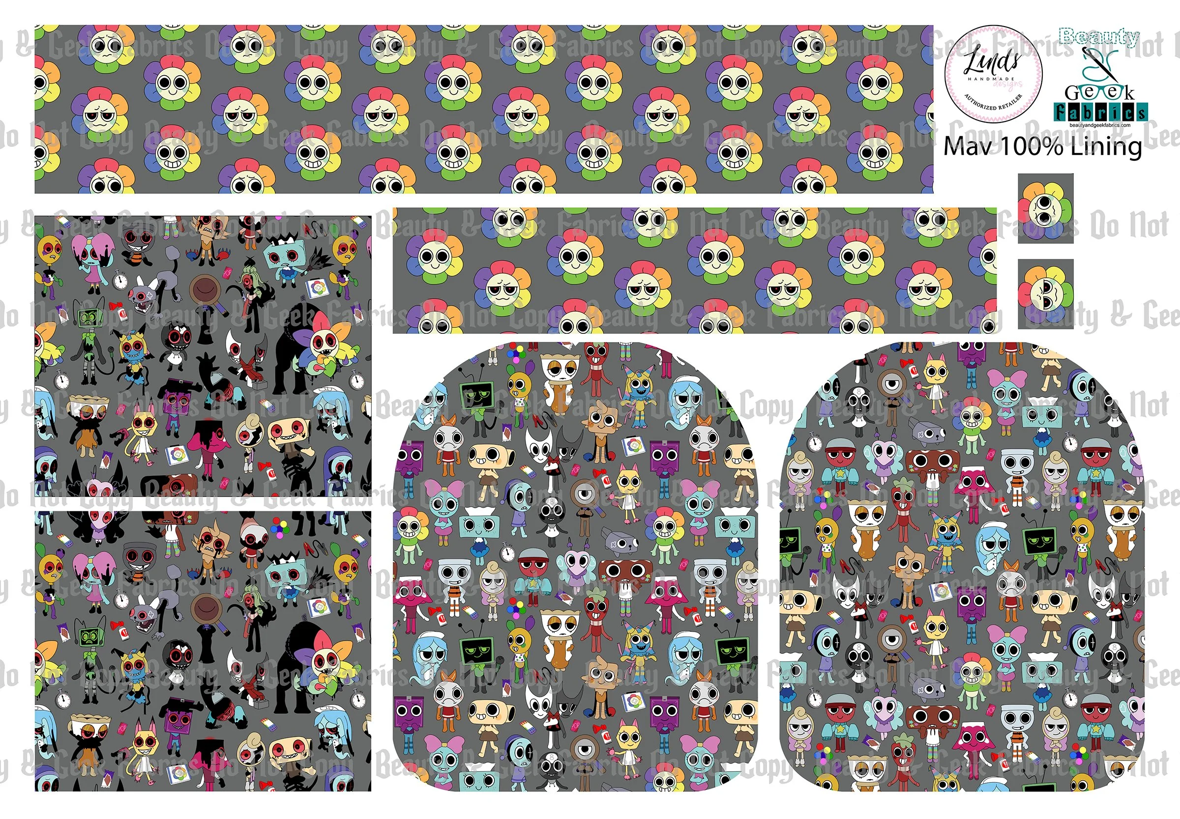 Dandy World Mav Packs (2 Options) Lining Only - Cut N Sew - Preorder