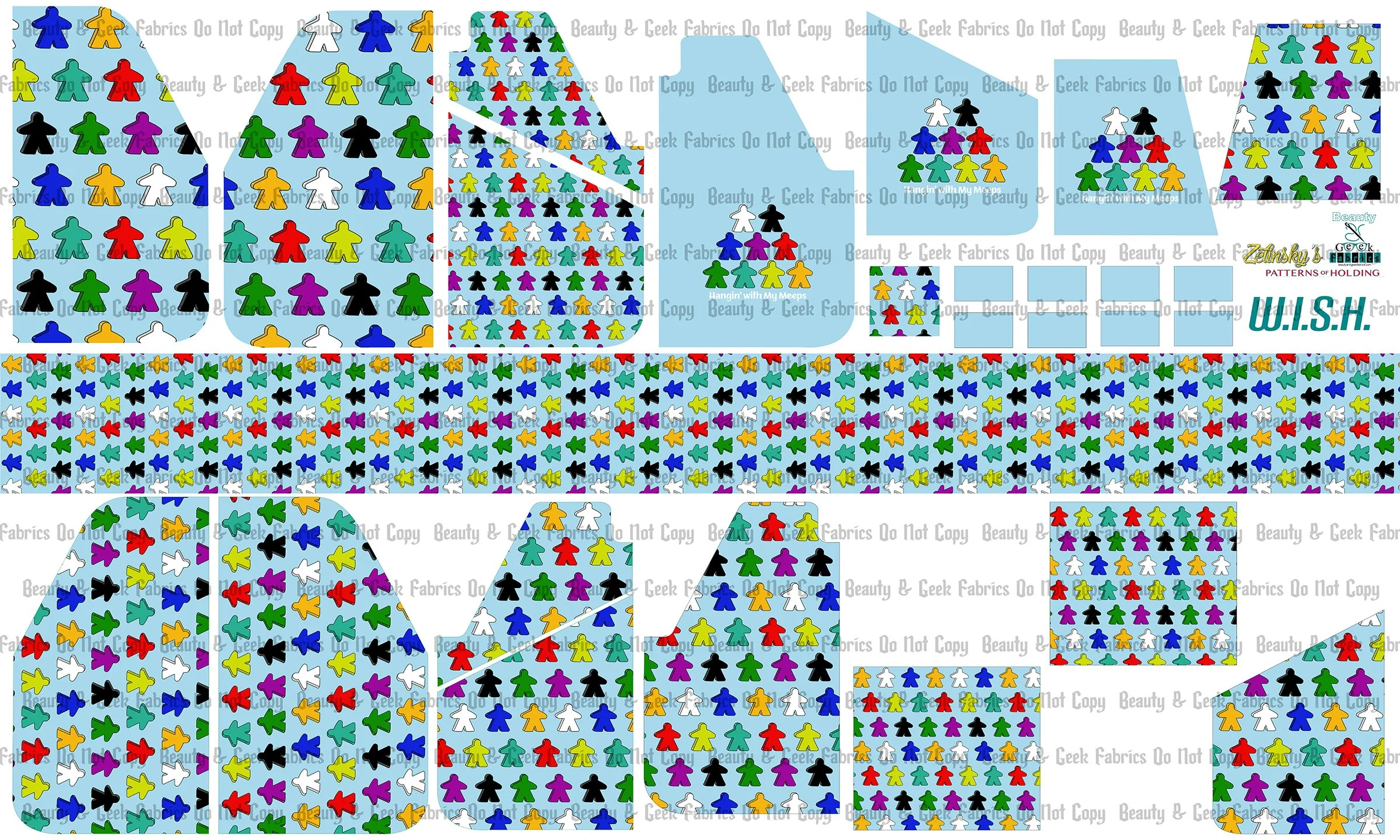 Meeples W.I.S.H. - Cut N Sew - Past Print Preorder