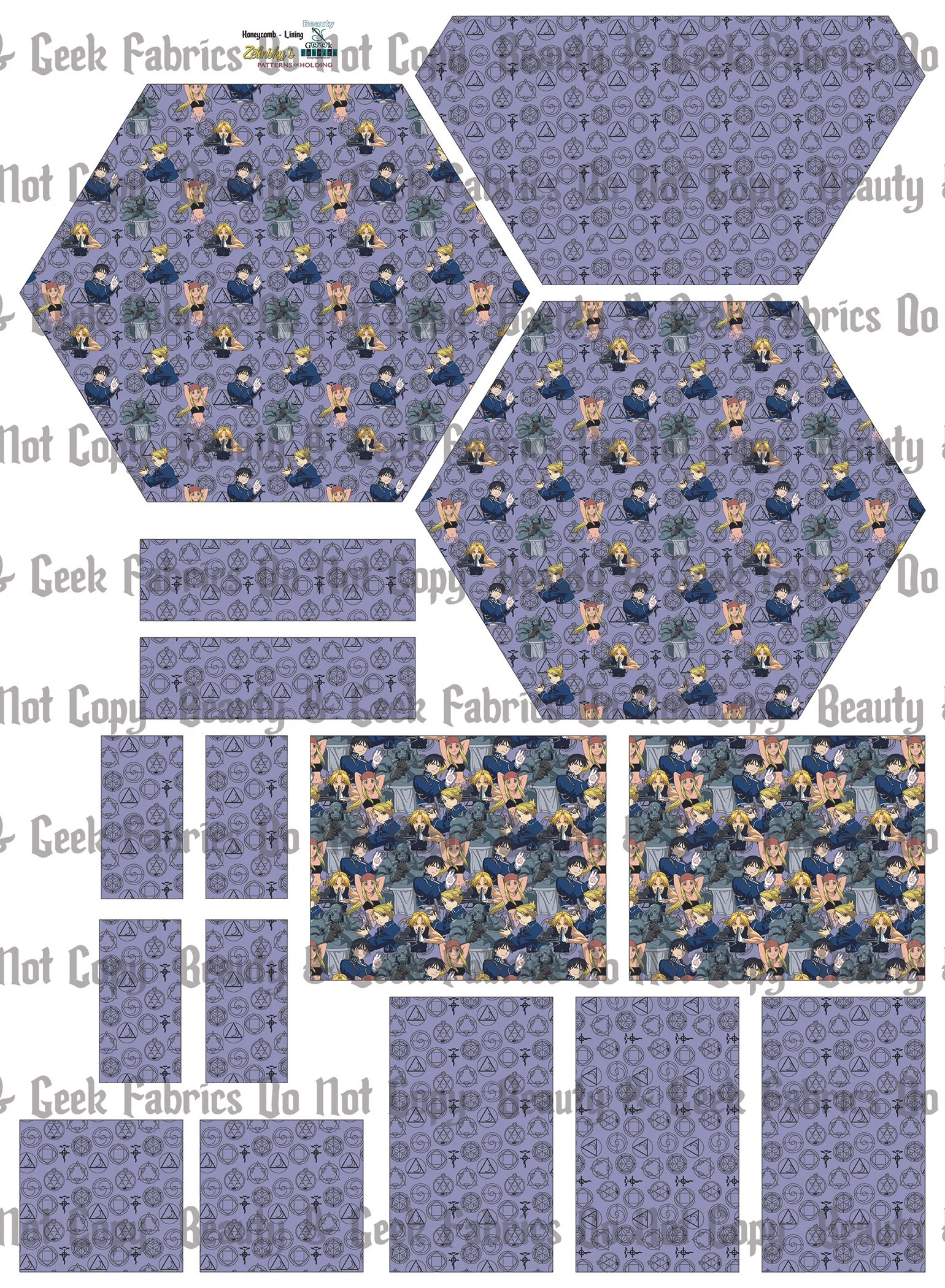 FMA Honeycomb Lining Only - Cut N Sew - Past Print Preorder