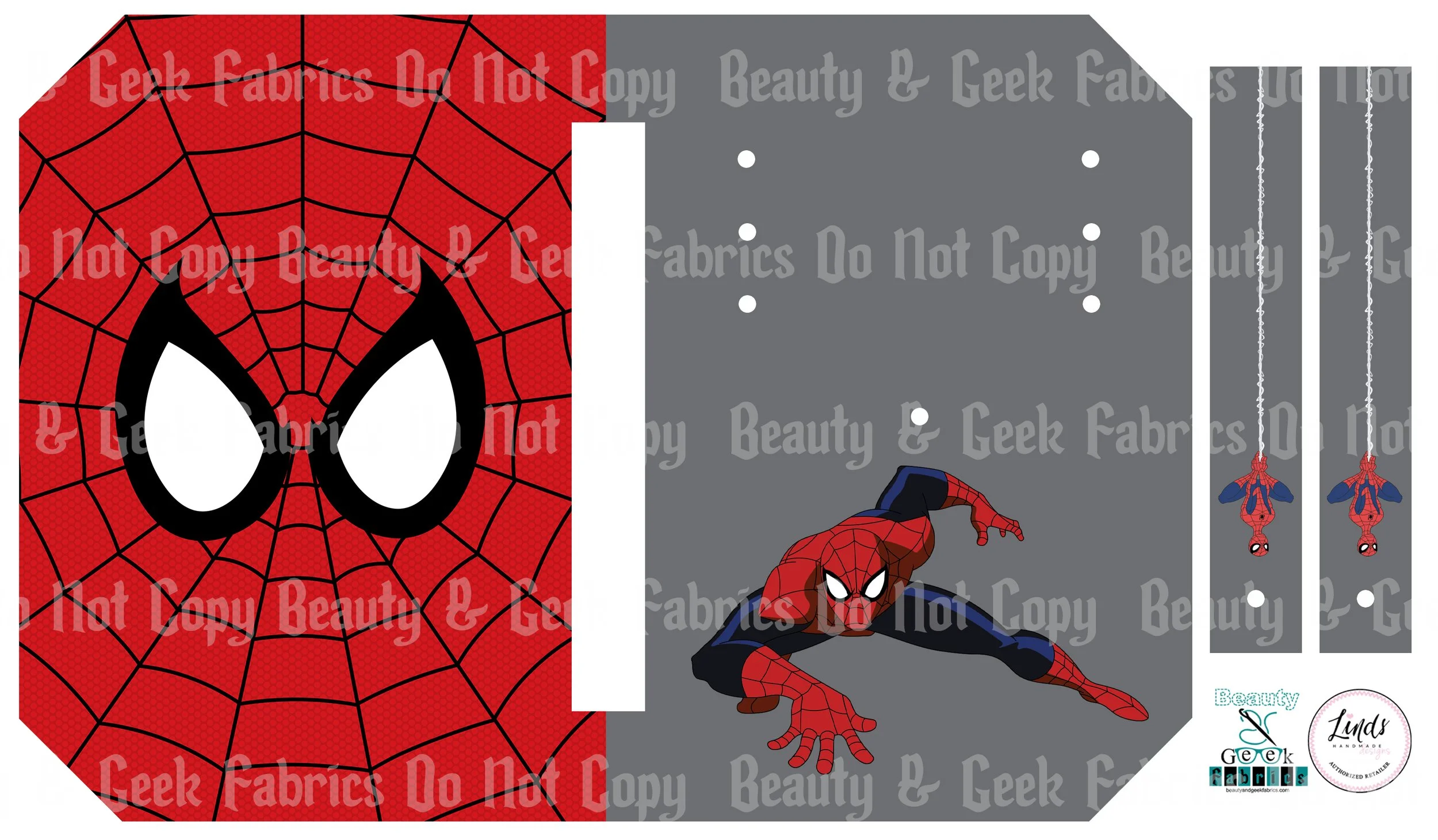 Spiders Pocket Pal (7 options) - Cut N Sew - Past Print Preorder