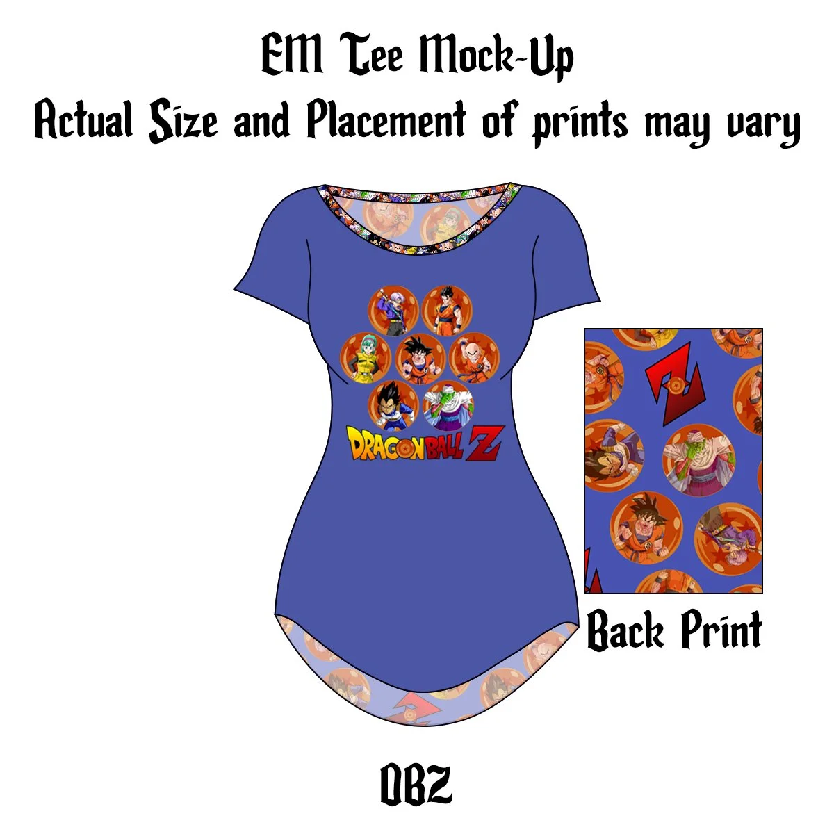 Made to Order EM TEE - DBZ
