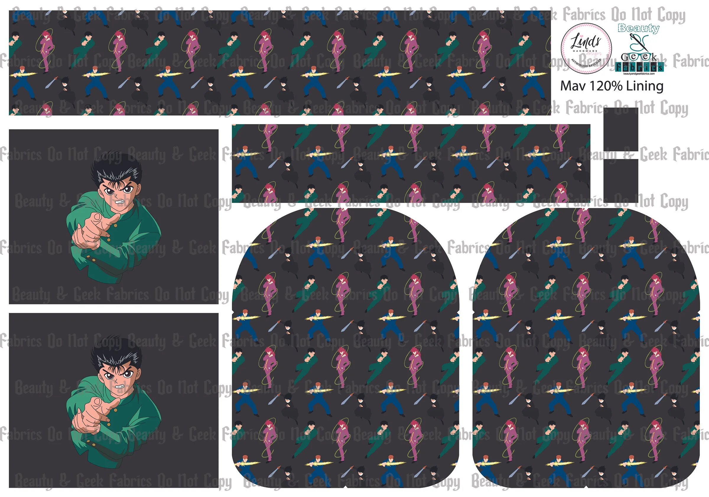 YuYu Mav Pack Lining Only - Cut N Sew - Past Print Preorder