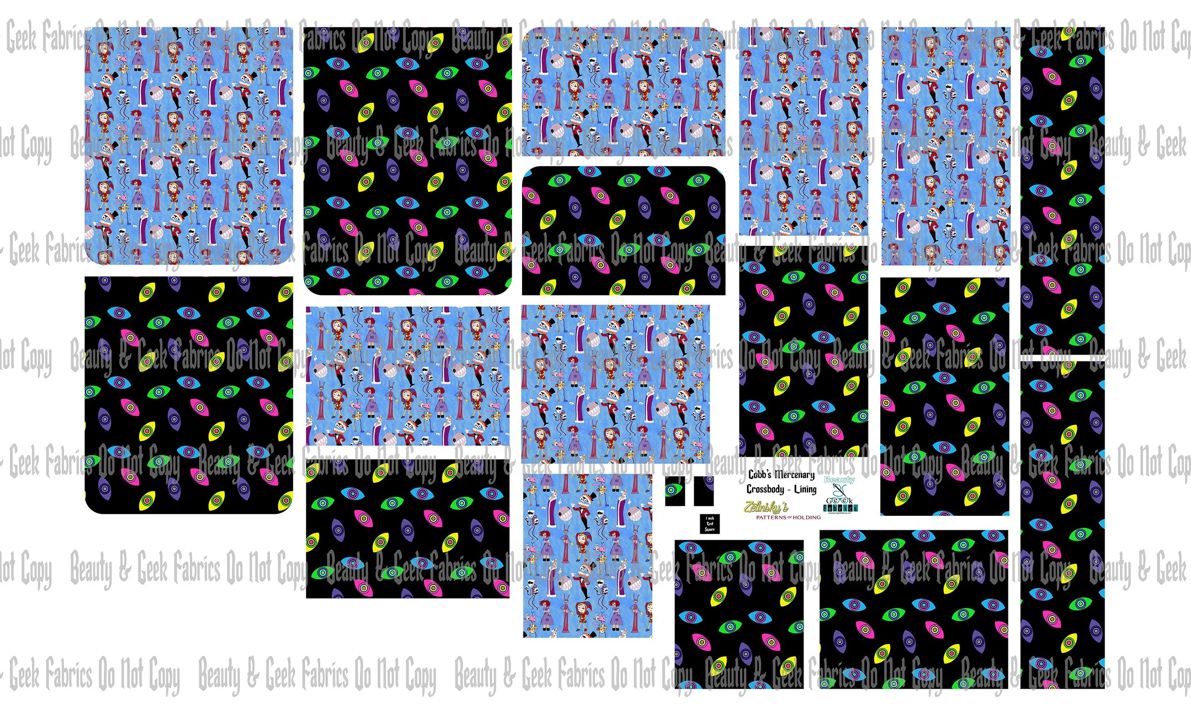 Digital Circus Cobb's Lining Only - Cut N Sew - Preorder