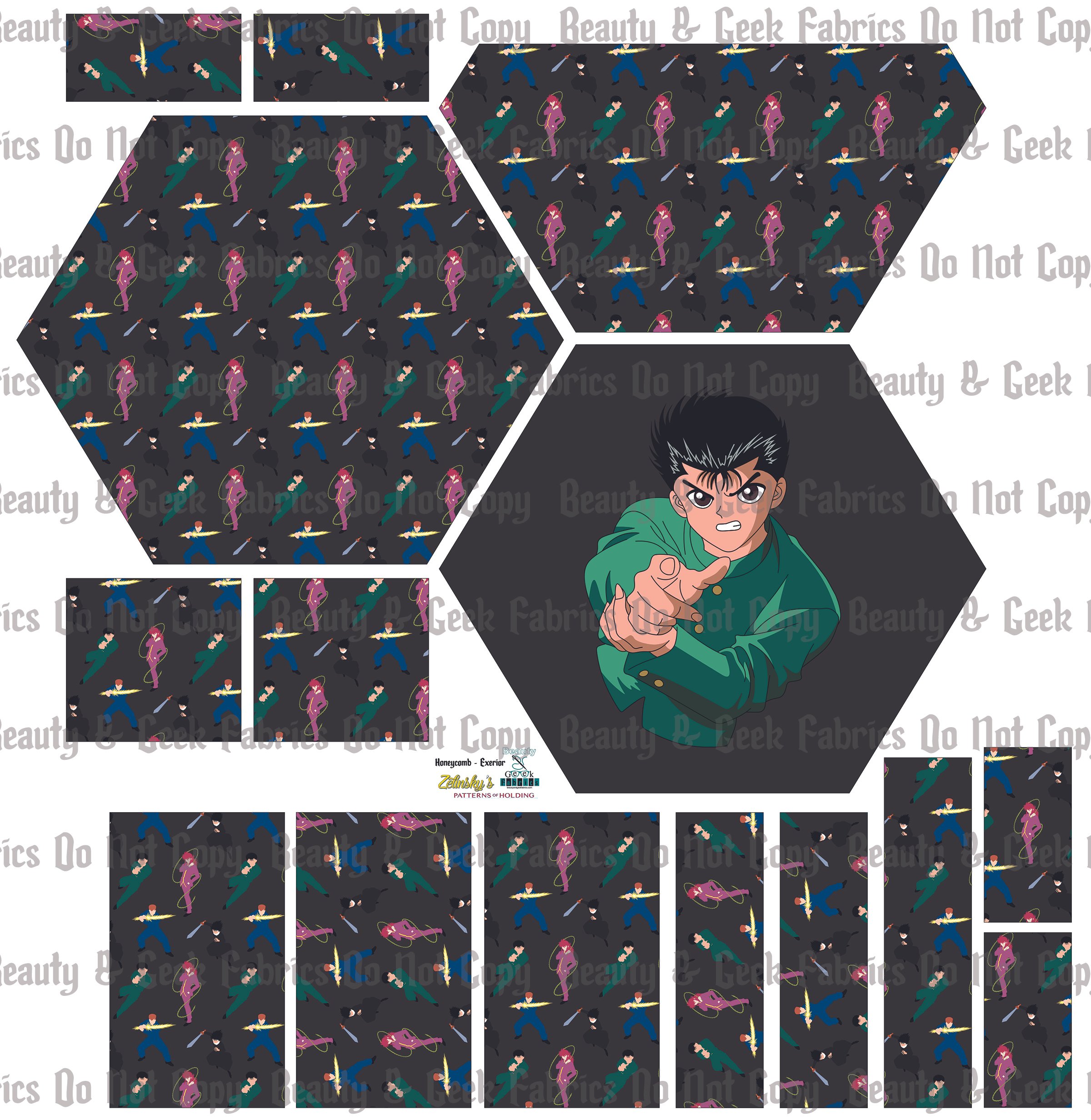 YuYu Honeycomb Exterior Only - Cut N Sew - Past Print Preorder