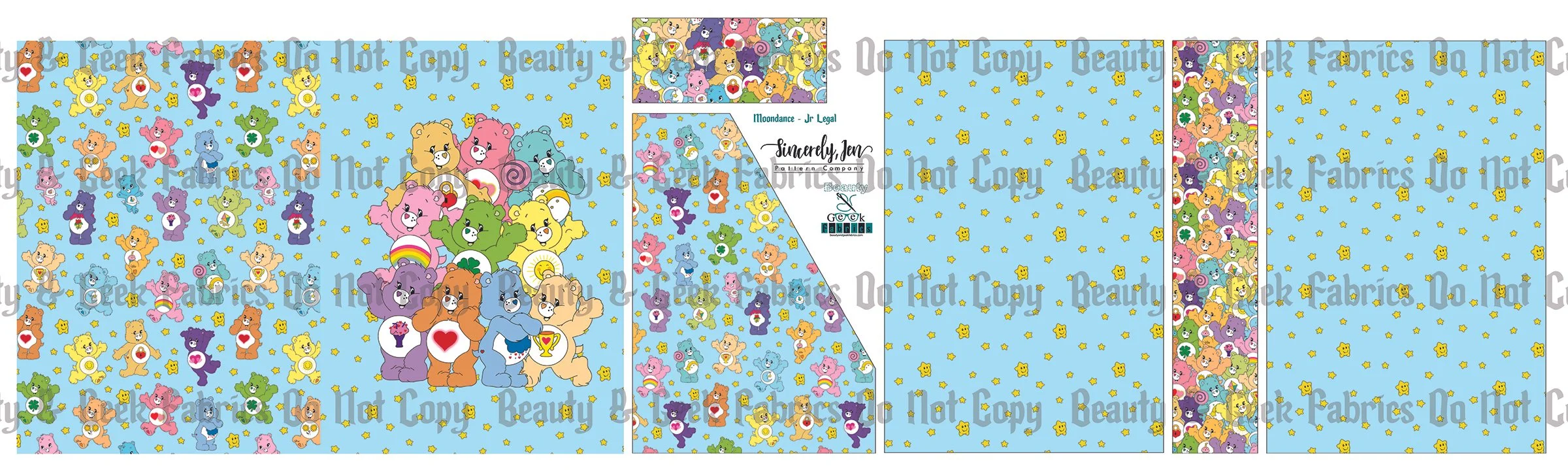 80's Bears Moondance (3 options) - Cut N Sew - Past Print Preorder
