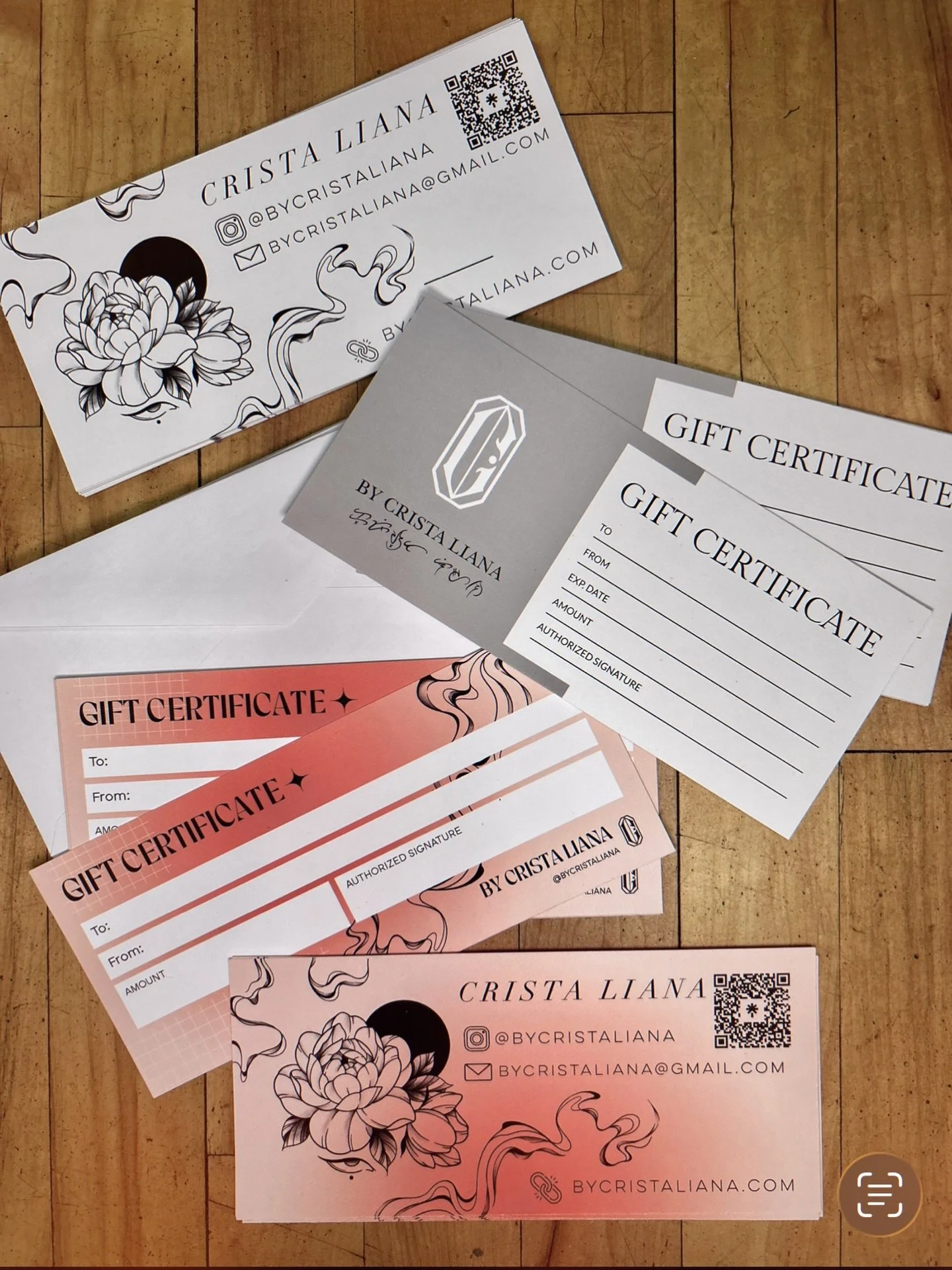 GIFT CERTIFICATE PROMO &lrm;

for the tattoo lovers in your life&hellip;

we&rsquo;re less than two weeks away from christmas 
&amp; what better gift for them, than some new ink! 

I&rsquo;ll also be offering a special promotion for this holiday seas