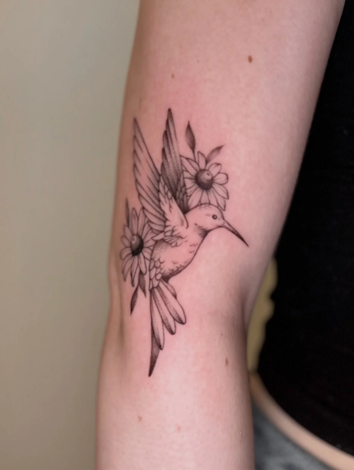 hummingbird &amp; black eyed susans.

thanks for coming in for this mattea!