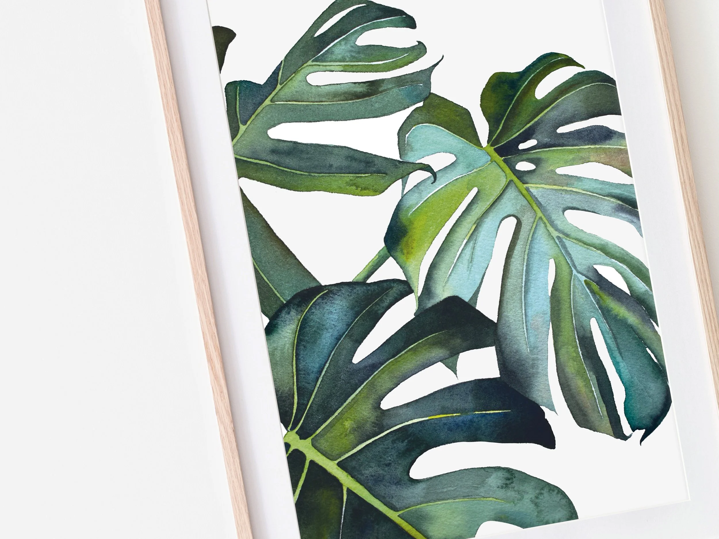 Monstera Plant Art Print  Broken Paddle Studio