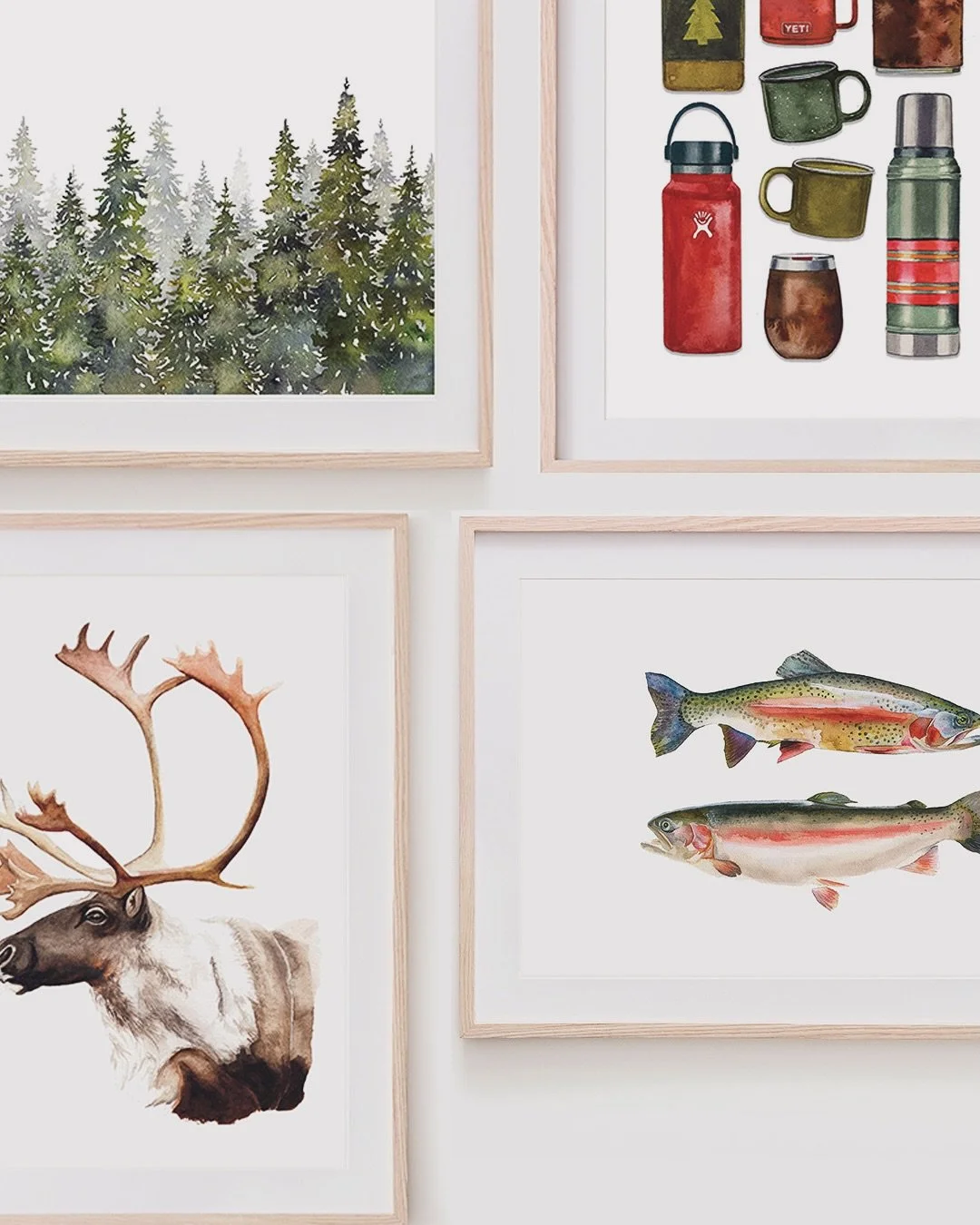 Not to brag or anything, but my art prints pair nicely with my other art prints. What's your favorite combo from these three print arrangements? 

50% off anniversary sale happening now on my Etsy shop! All art prints are half off! Christmas is comin