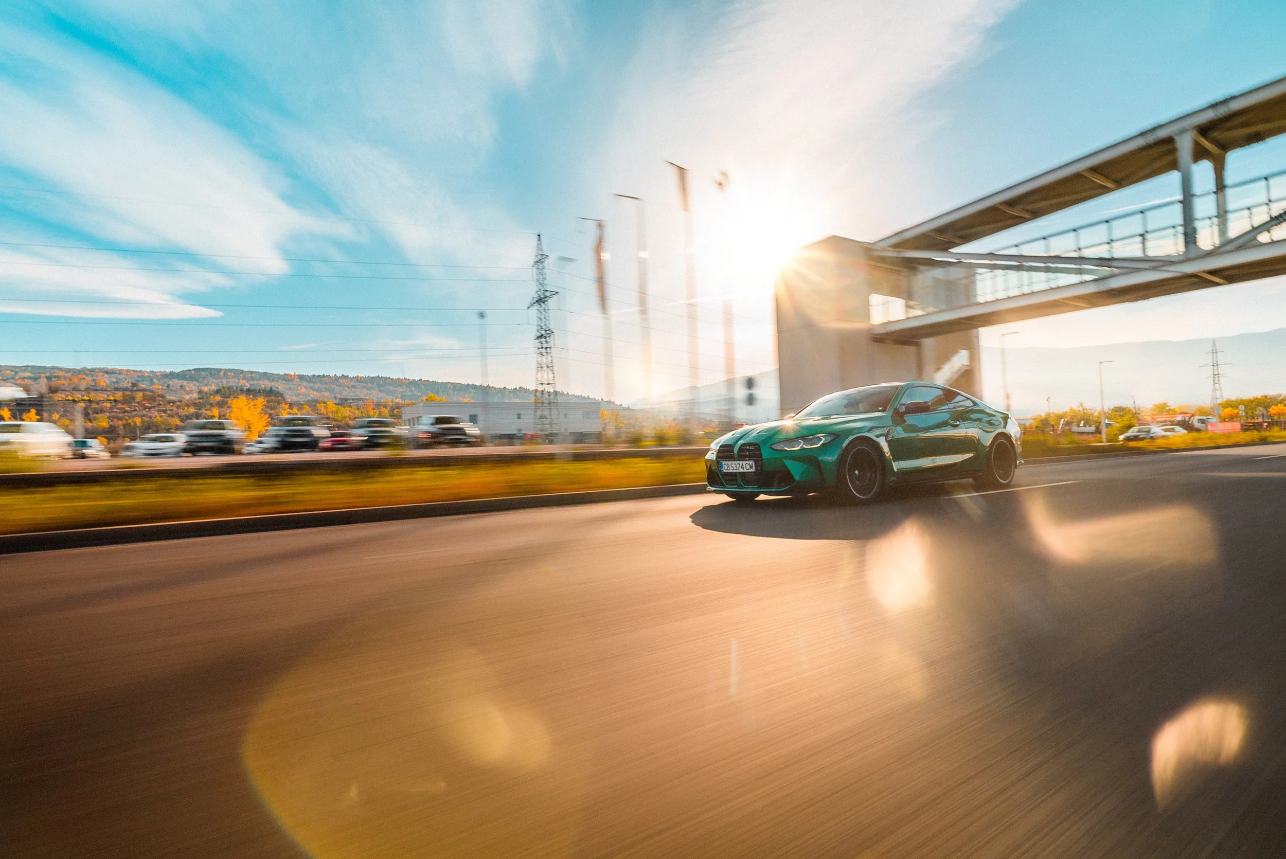 BMW M4 autumn photography