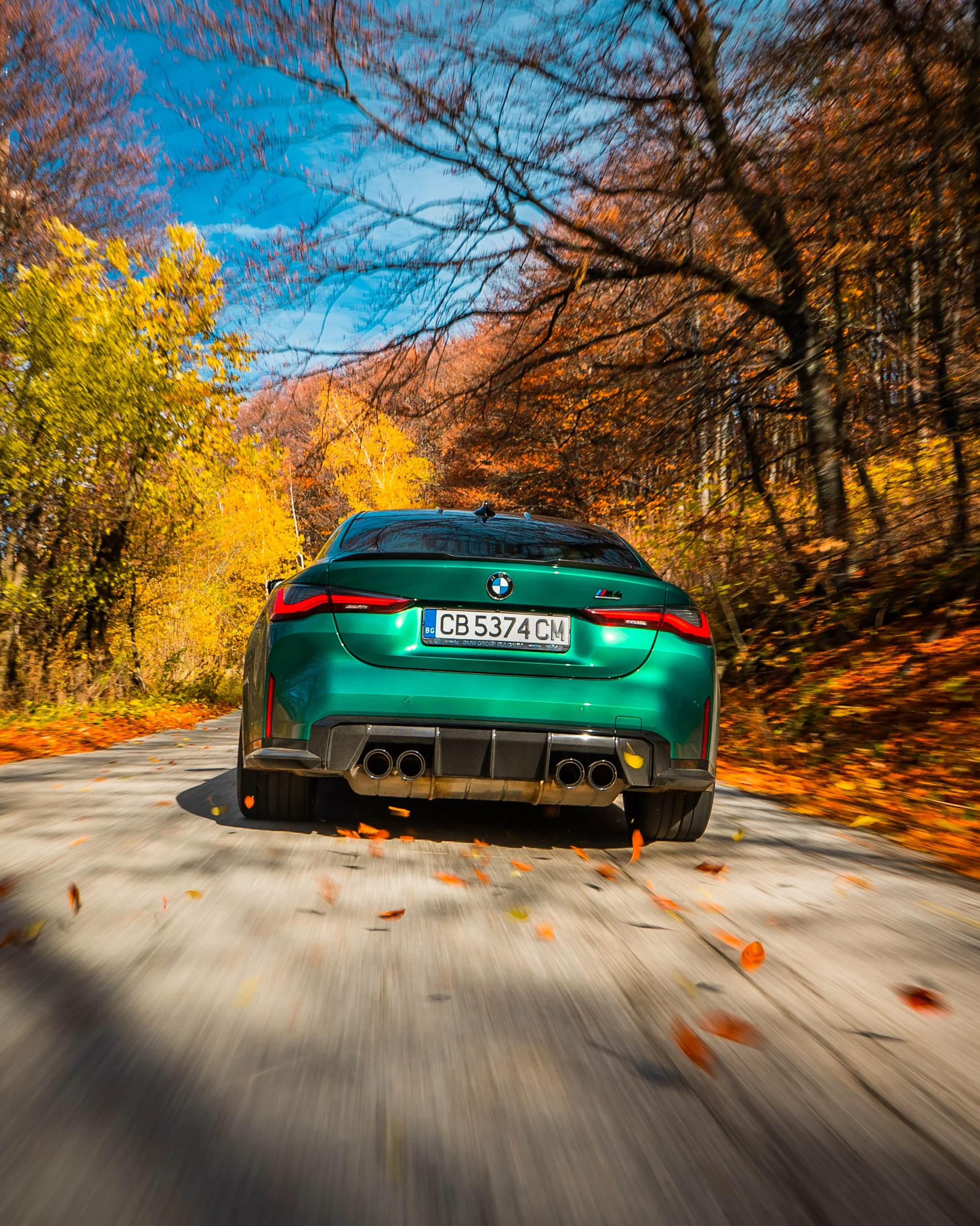 BMW M4 autumn photography