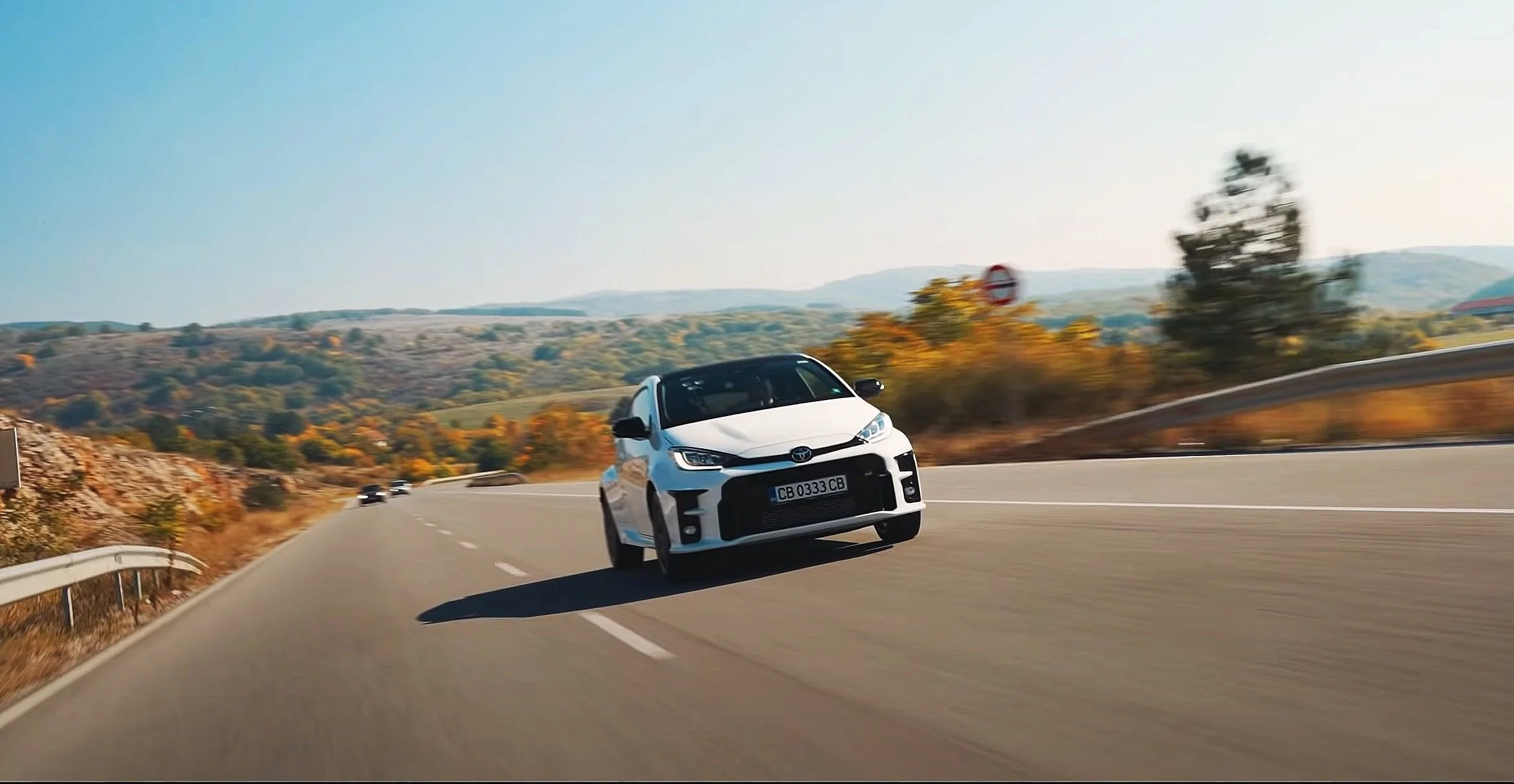 Toyota Yaris Sports Car rolling shot