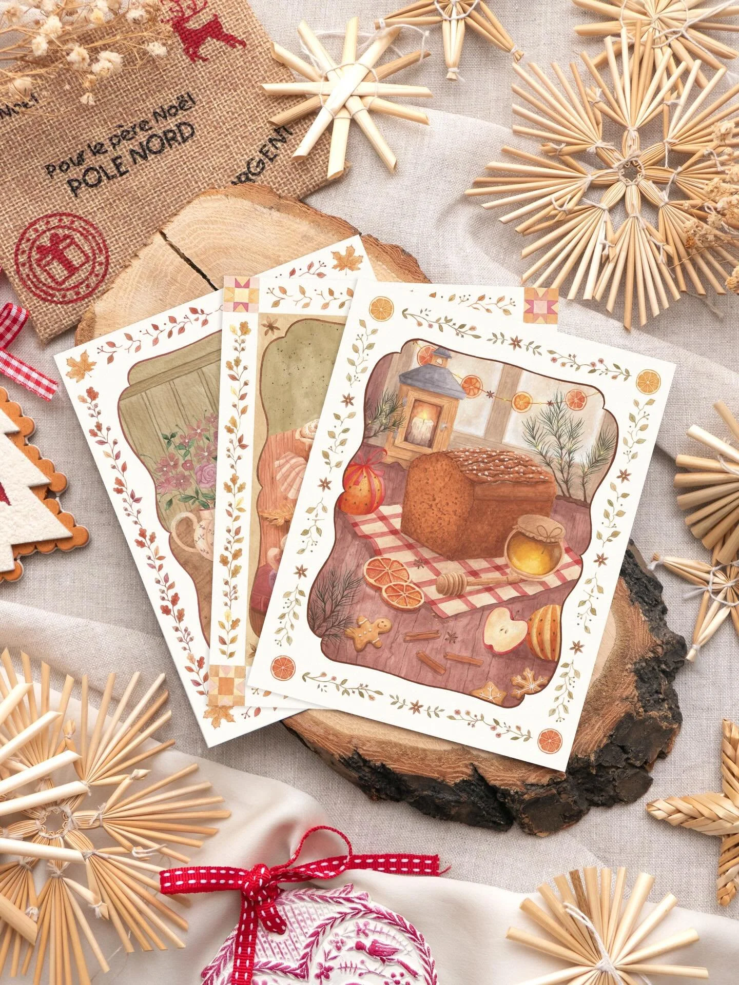 Vous avez &eacute;t&eacute; sages ? Tr&egrave;s sages ?
Alors, il y avait quoi au pied de votre sapin ? 🎁🎄

#aquarelleillustrations #illustrationgourmande #fallwatercolor #cosyautumn #illustrationpoetique