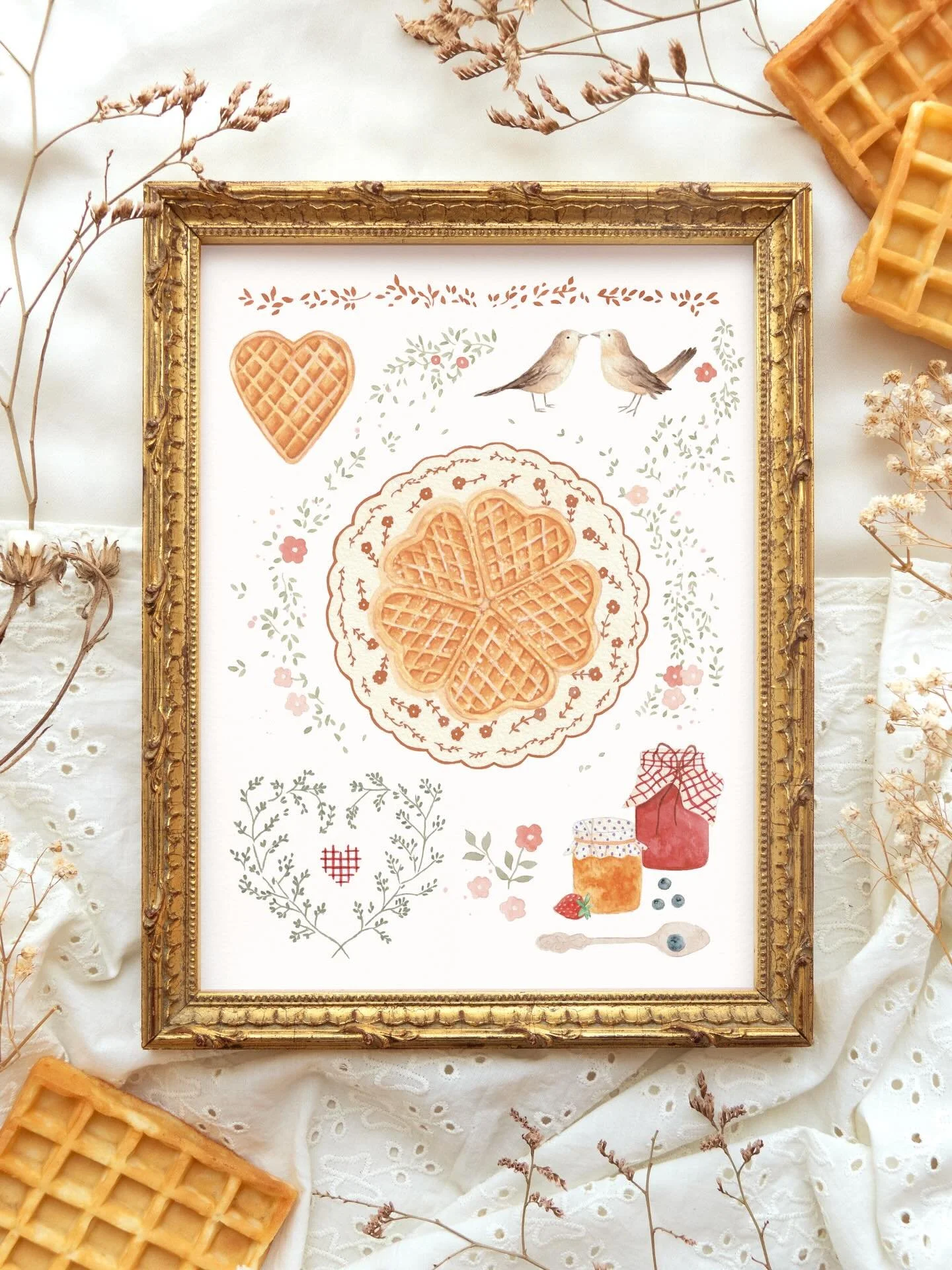 Des chocolats, des fleurs et beaucoup d&rsquo;amour&hellip; la recette parfaite pour la Saint-Valentin.

Ce soir, c&rsquo;est gaufres party avec mon Valentin 🧇💕 Et vous, vous f&ecirc;tez &ccedil;a comment ?

🍫🌷🤎

 #valentinesday #fallwatercolor 