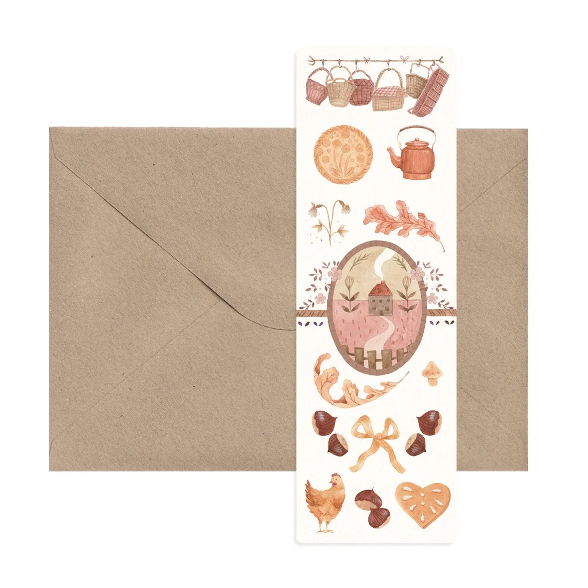 Marque-page | Tea time | Illustration aquarelle