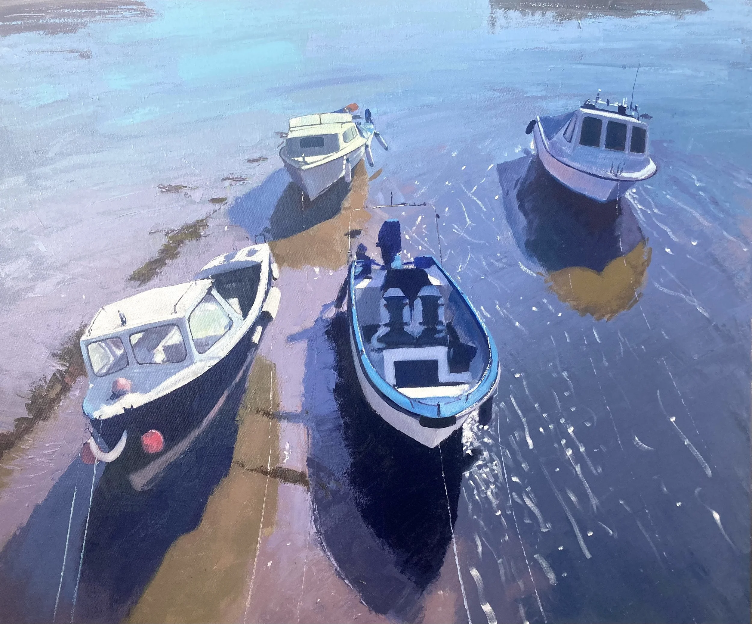 Boats on wet sand, Penzance.jpeg