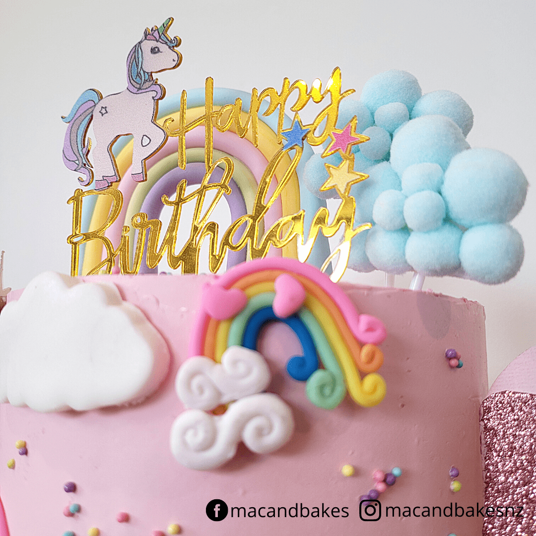 Rainbow Unicorn / Pegasus / Alicorn 3D Cake - Tina Turner Cakes