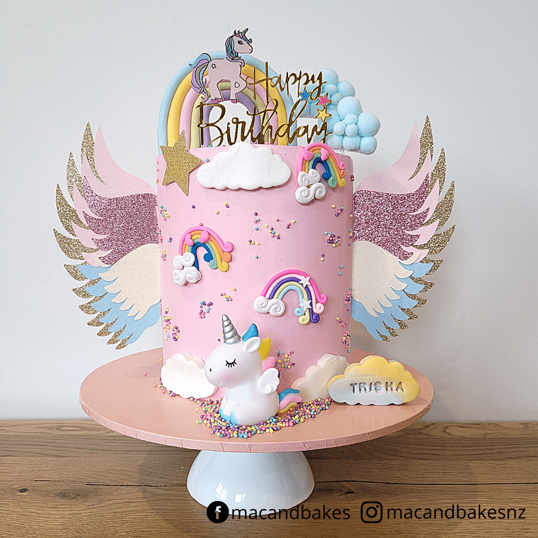 🦄 UNICORN CAKE TOPPER [Unicorn • Balloons • Rainbow • Clouds • Hot air  Balloon • Wings], Hobbies & Toys, Stationery & Craft, Occasions & Party  Supplies on Carousell