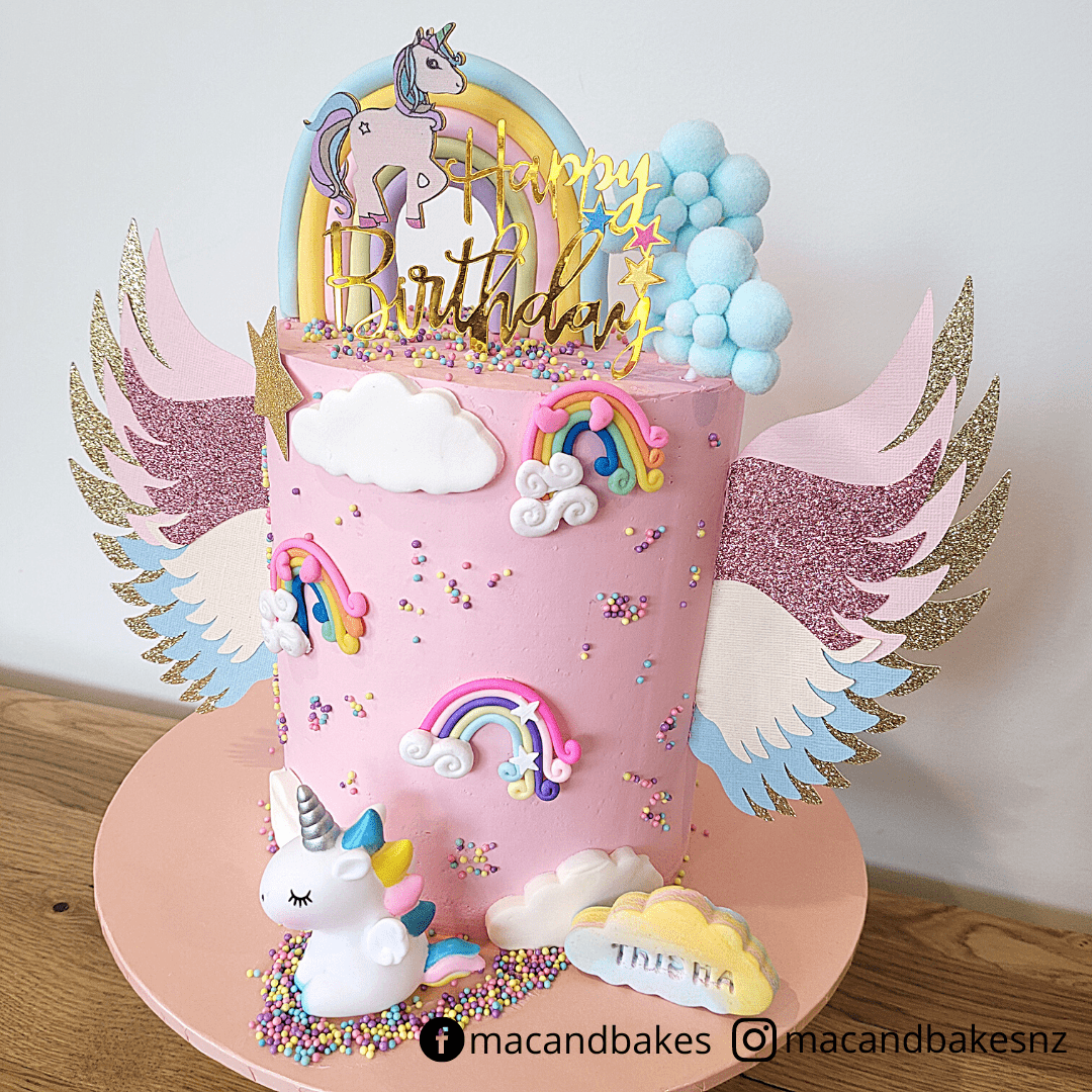 Unicorn Wing Cake Topper, Hobbies & Toys, Stationery & Craft, Occasions &  Party Supplies on Carousell