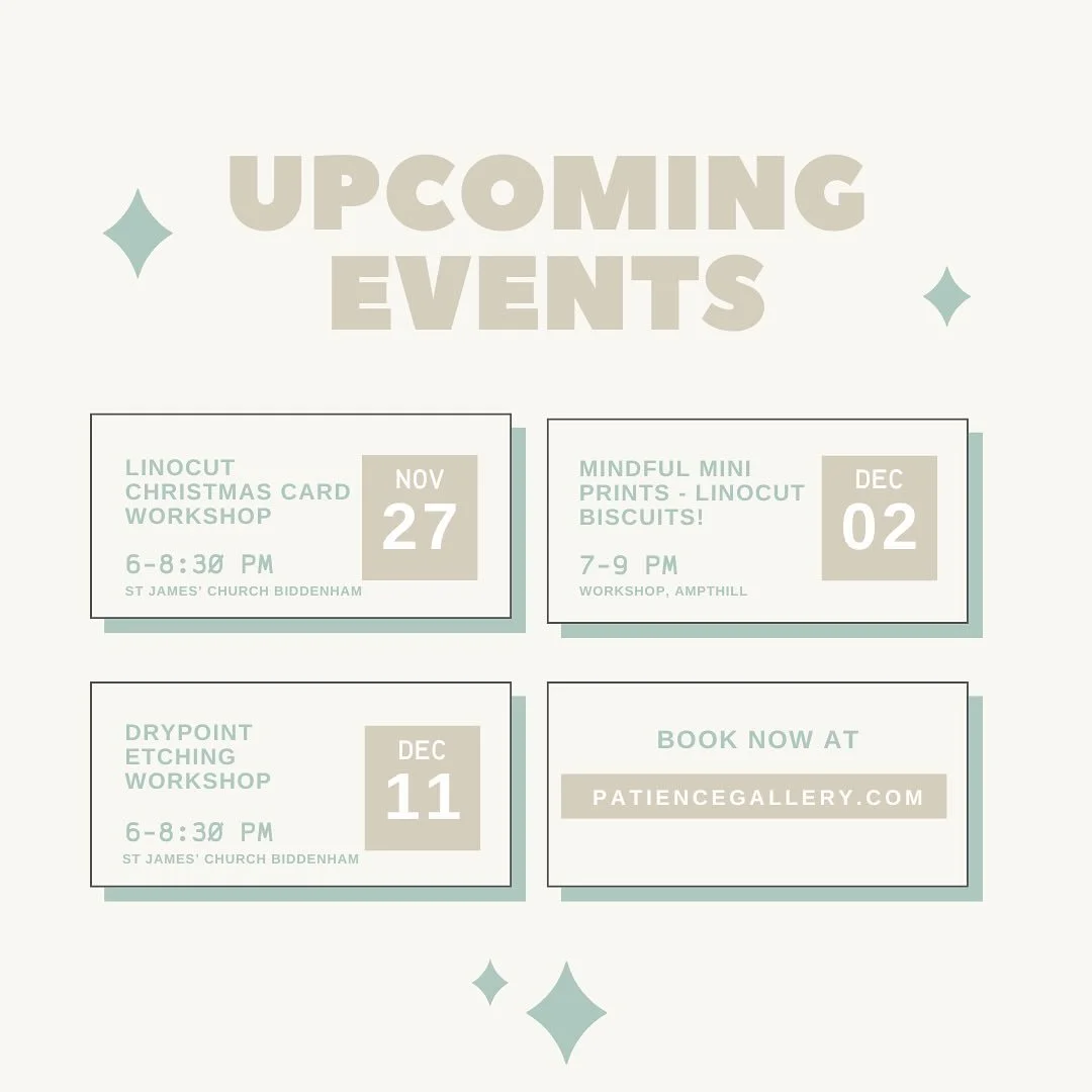 Upcoming events this winter!✨

Why not join us for a festive evening of creativity and meet some new people?💕

Book via the link in my bio. Hope to see you there!🎨
