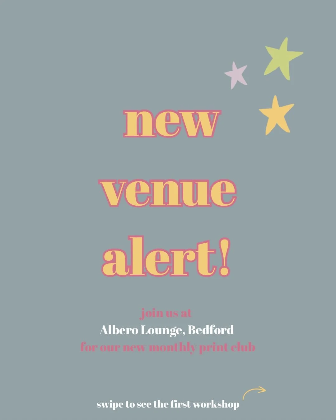 NEW VENUE!

I am pleased to announce that we will be introducing a new venue to our events rotation. @alberolounge_and_bedrooms Bedford are kindly opening their space for us to host workshops in! In this cosy, quirky space, we will be holding even mo