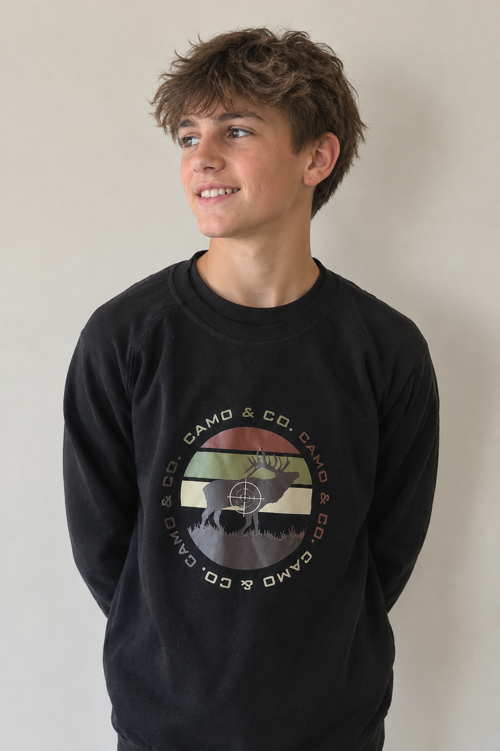 kids CAMO & CO crew jumper